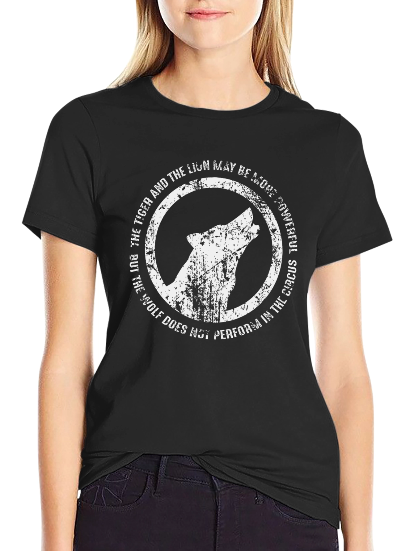 Wolf Howl Graphic Tee - Powerful Message T-Shirt