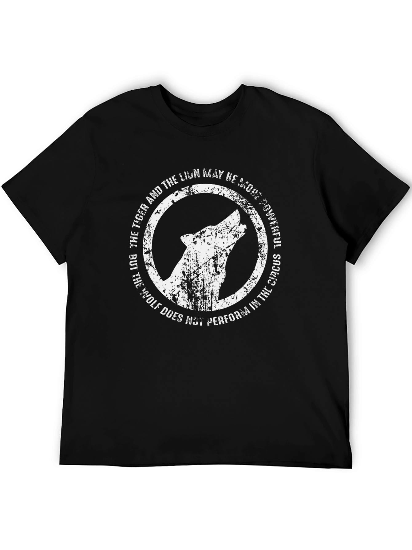 Wolf Howl Graphic Tee - Powerful Message T-Shirt