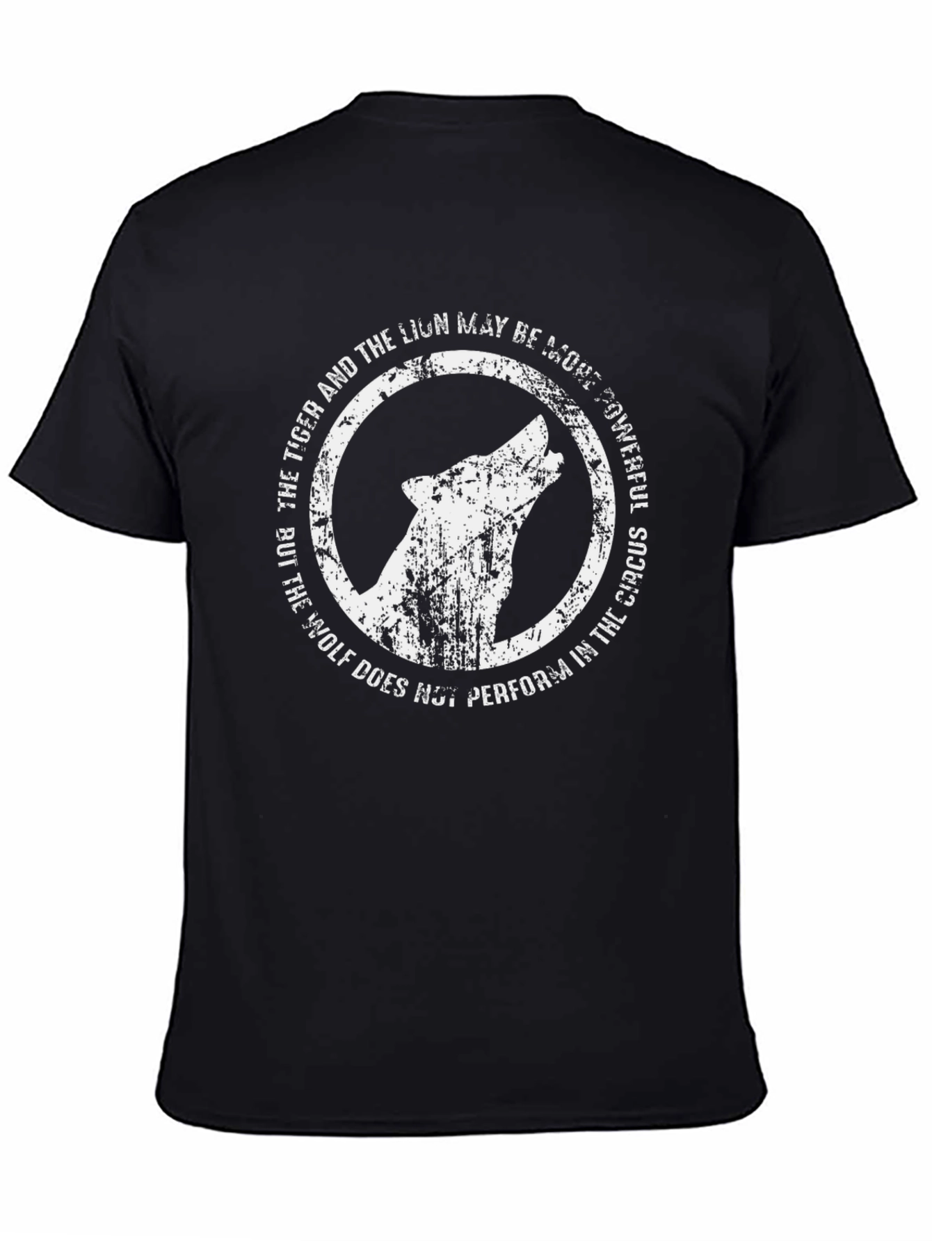 Wolf Howl Graphic Tee - Powerful Message T-Shirt