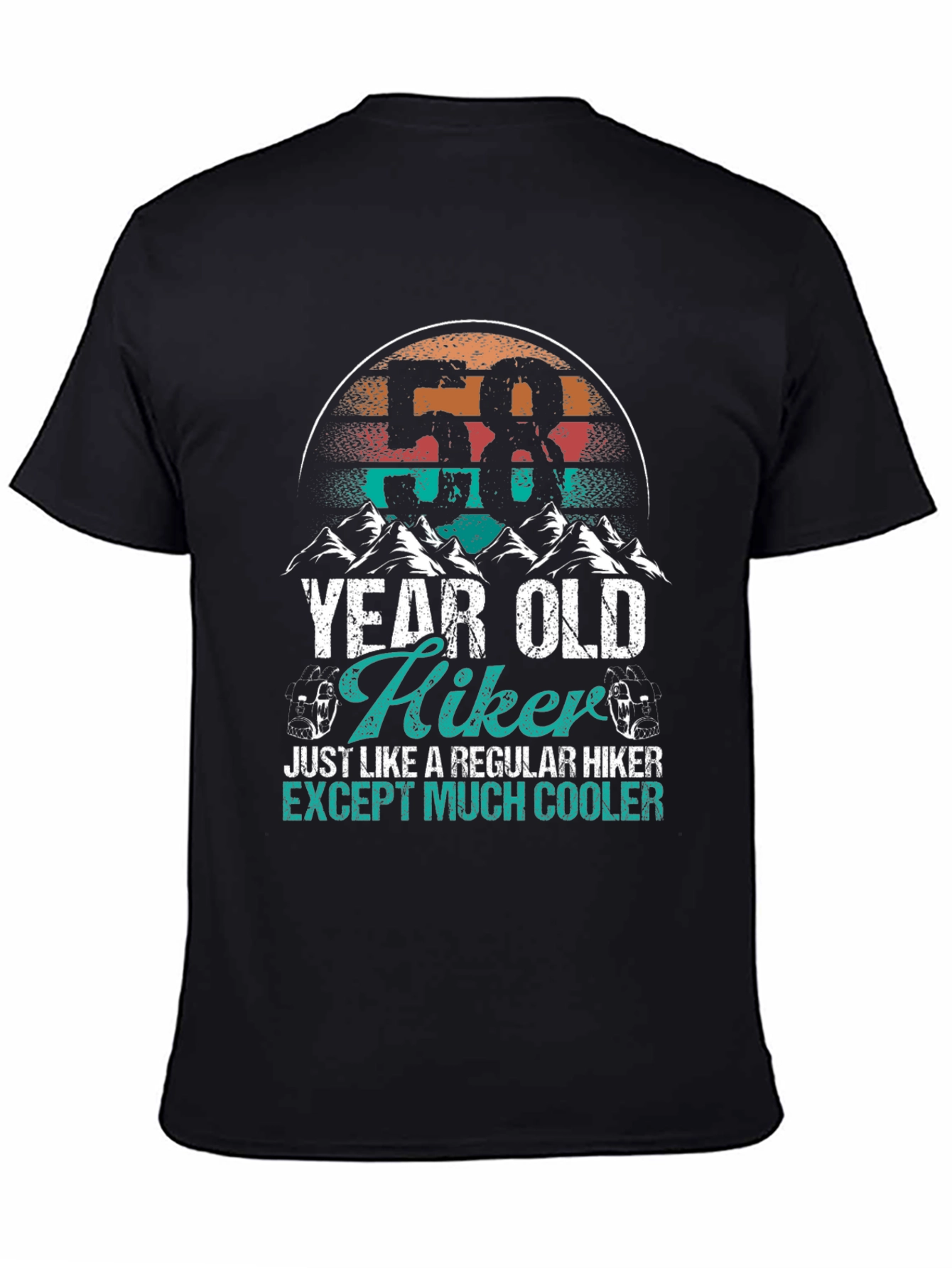 58 Year Old Hiker Cool Graphic Tee