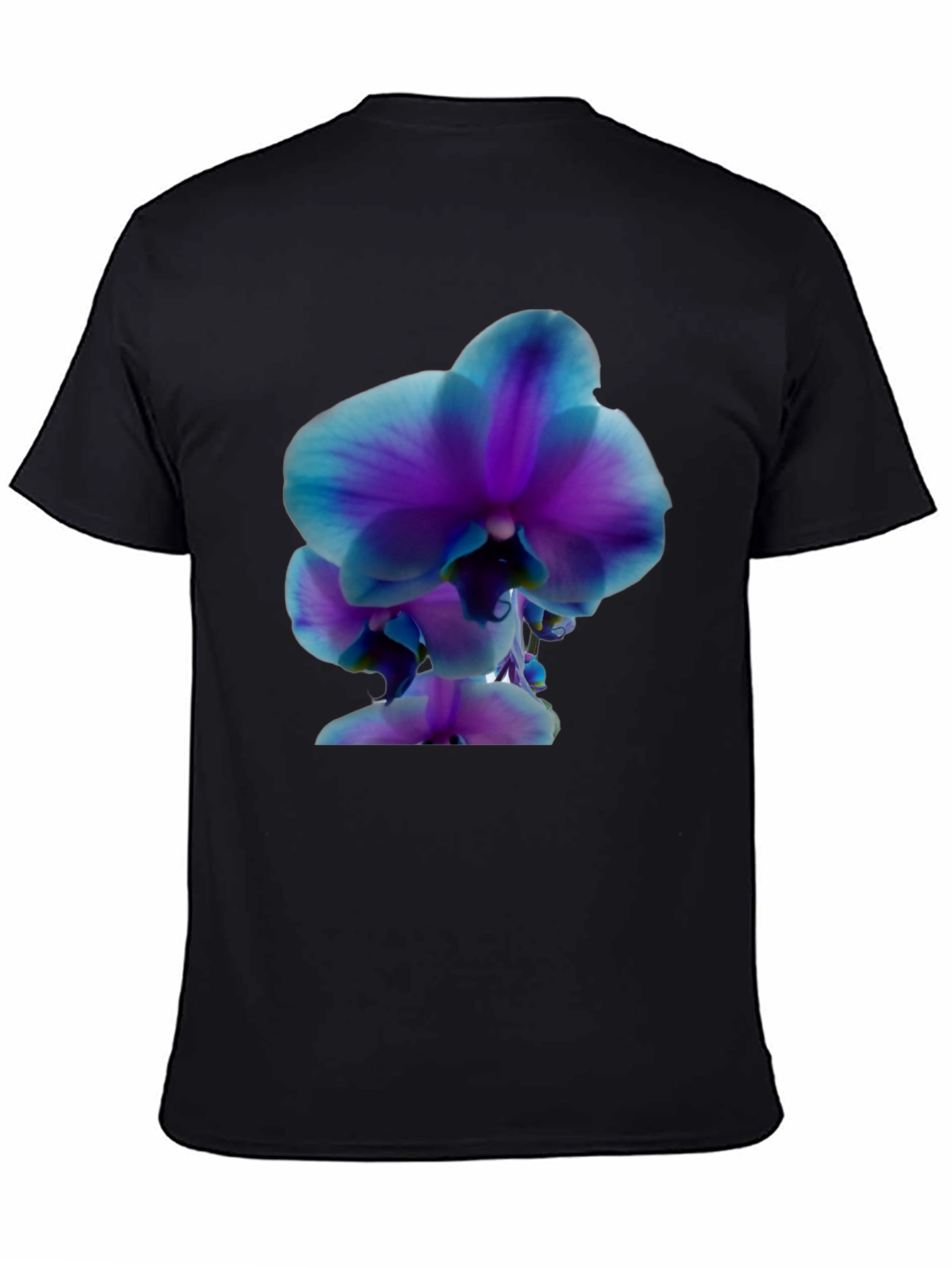 Orchid Graphic Tee - Stylish Black T-Shirt