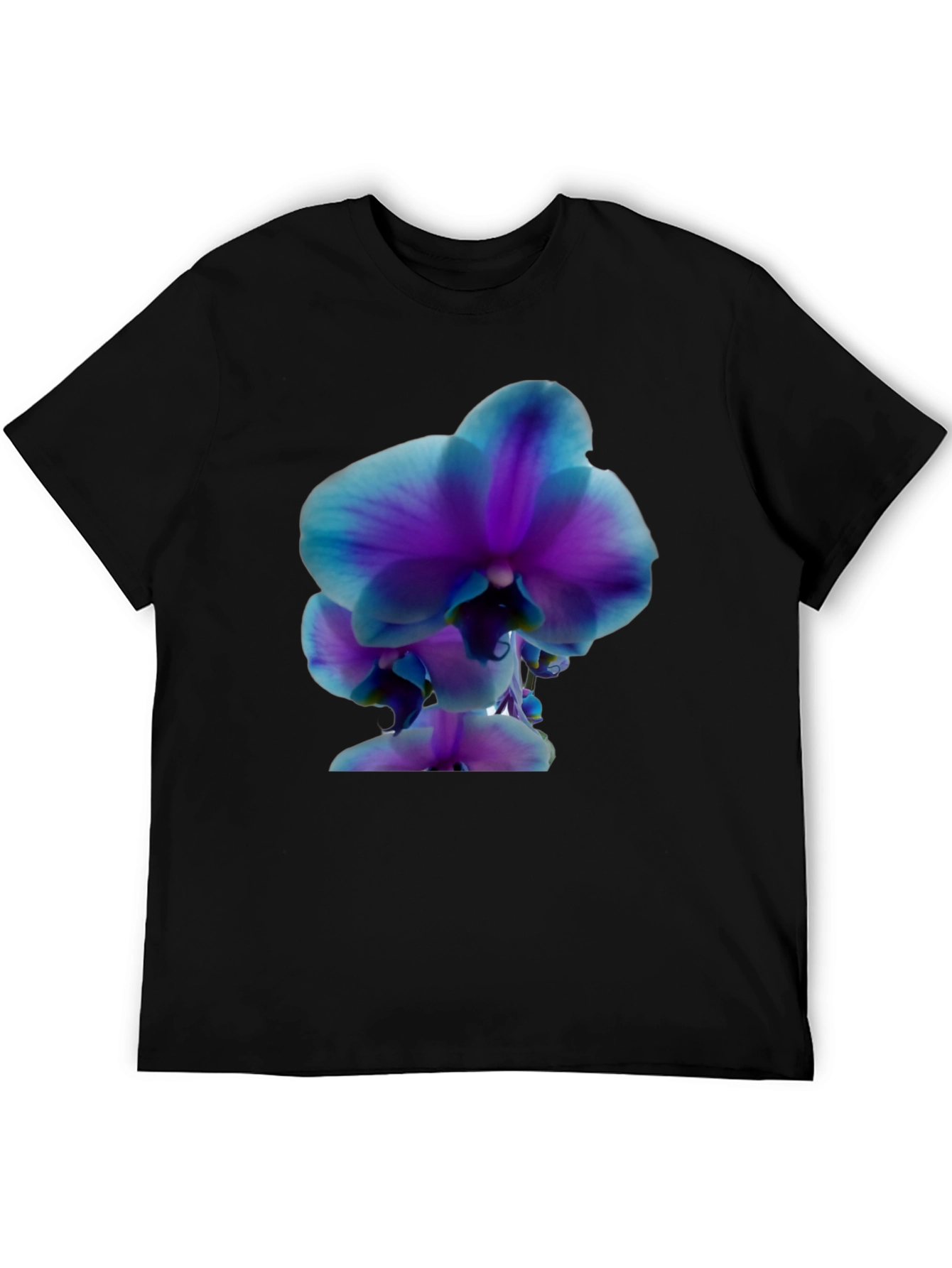 Orchid Graphic Tee - Stylish Black T-Shirt