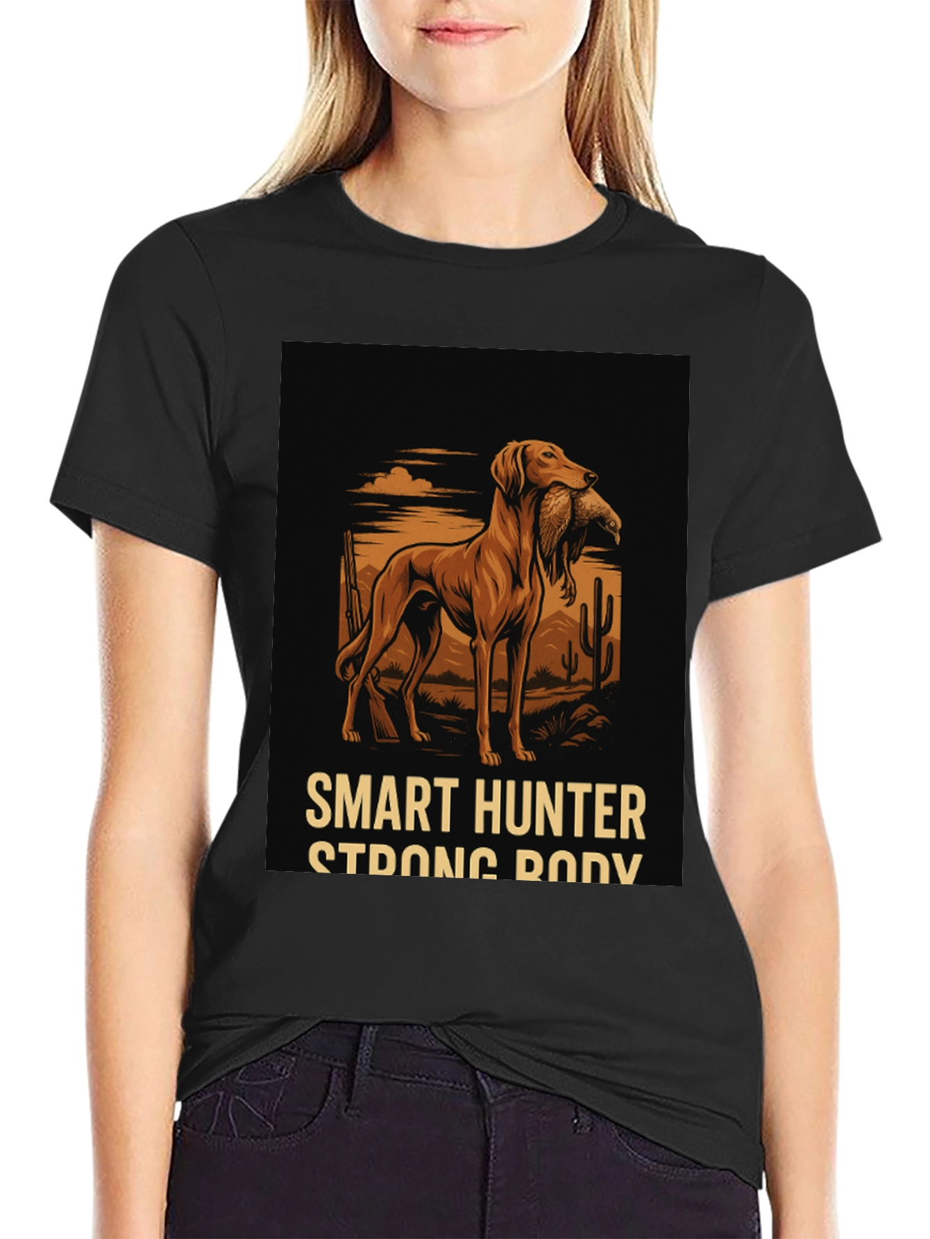 Smart Hunter Graphic Tee - Strong Body Design