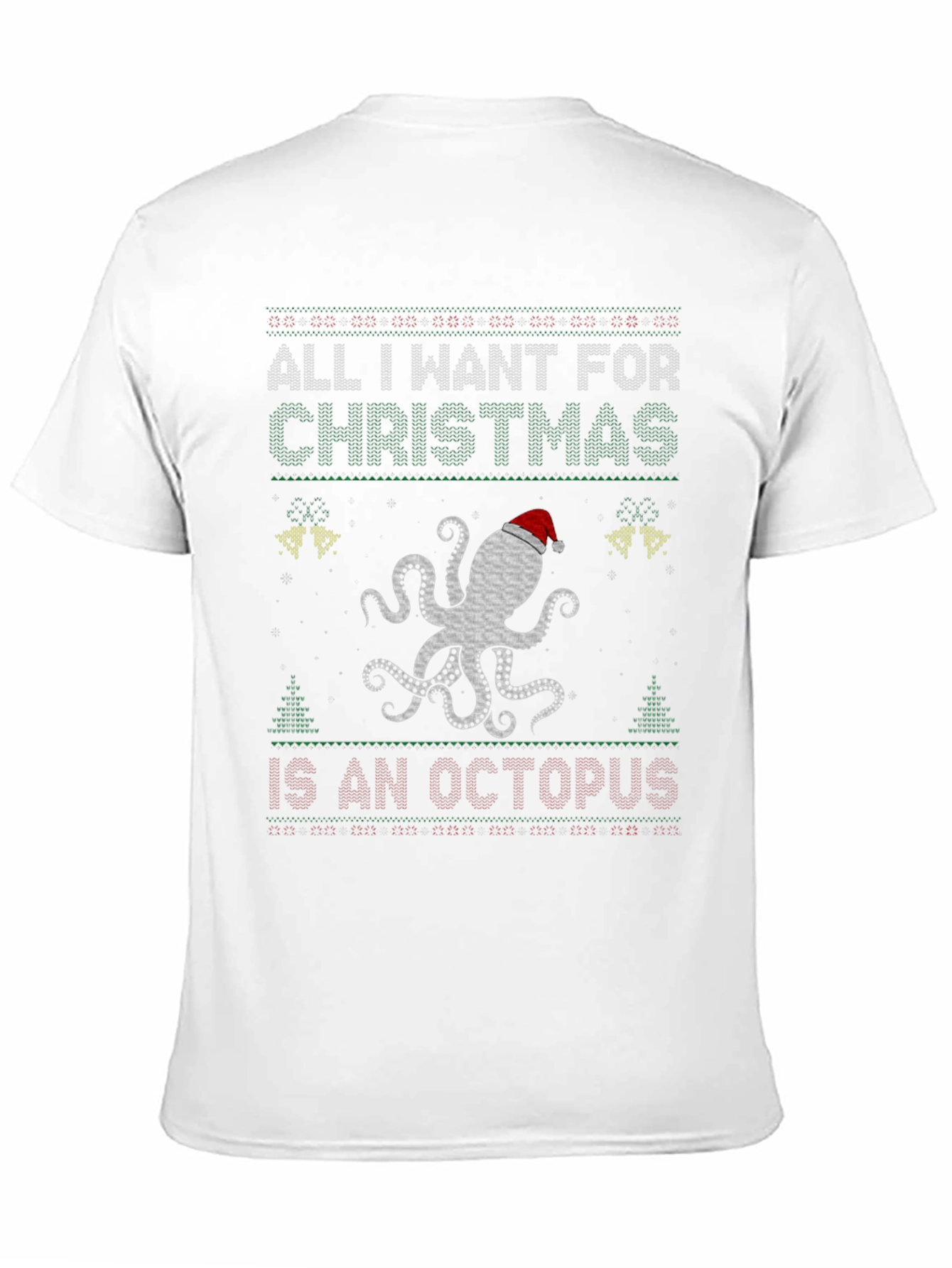 Octopus Christmas Ugly Sweater T-Shirt