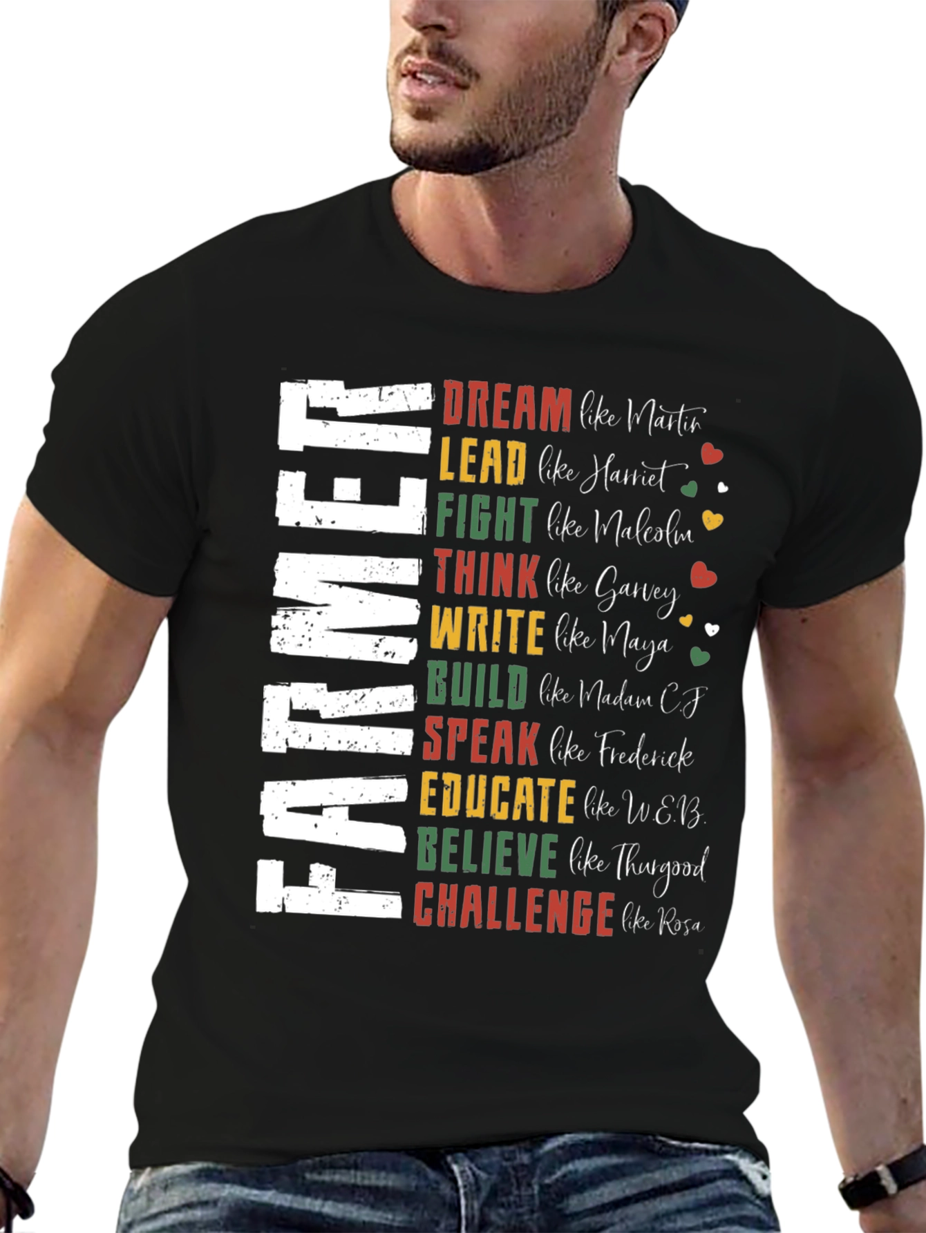 Farmer Dreamer T-Shirt: Inspirational Black History Tee