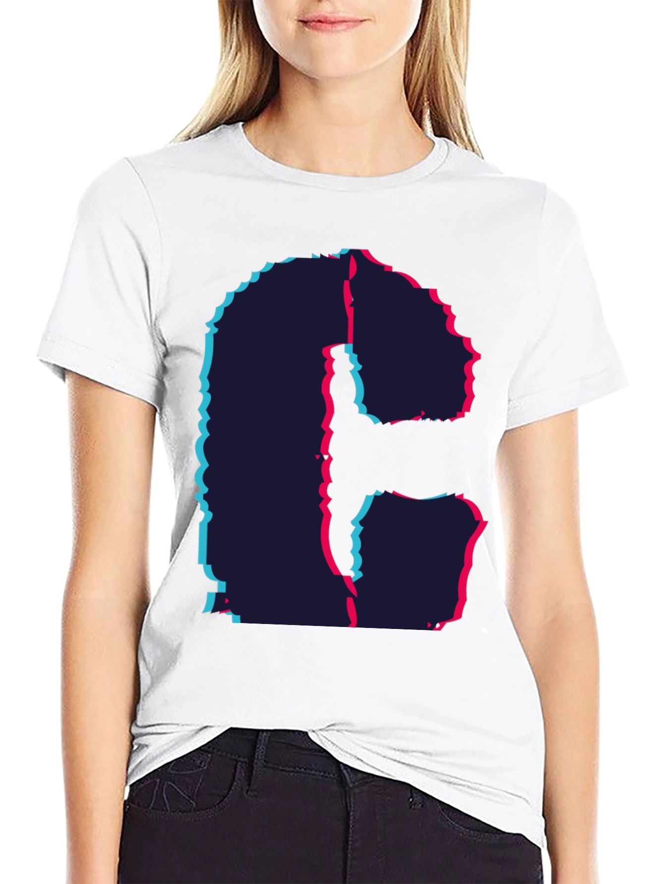 Abstract Initial C Graphic Tee - Modern Design