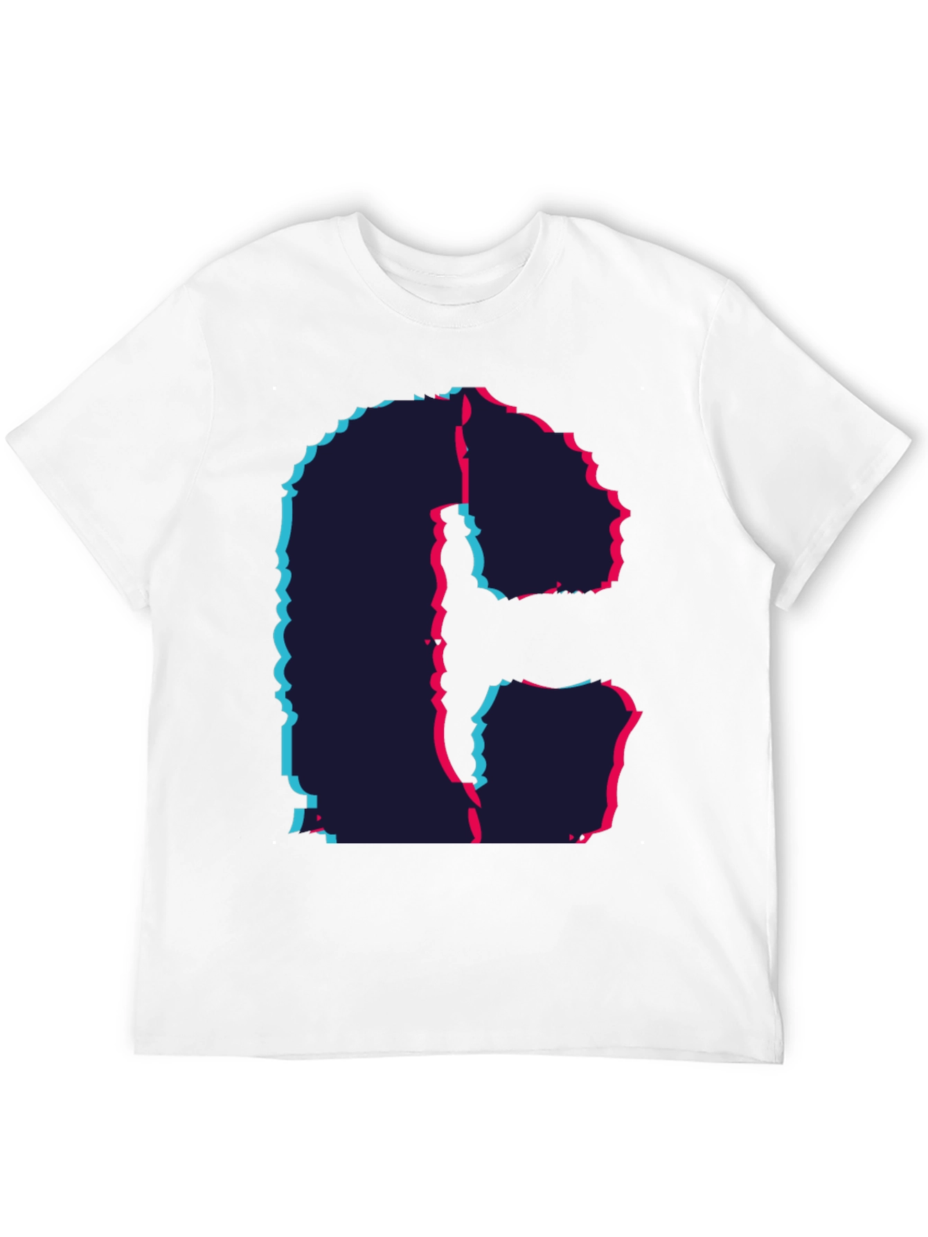 Abstract Initial C Graphic Tee - Modern Design