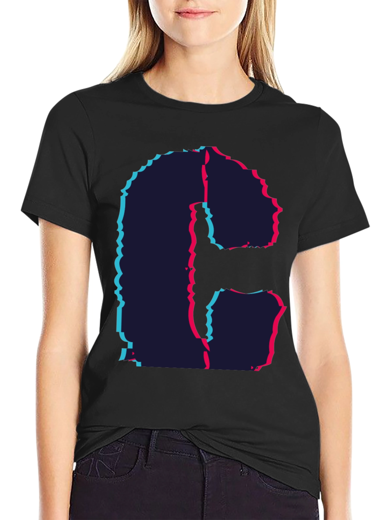 Abstract Initial C Graphic Tee - Modern Design