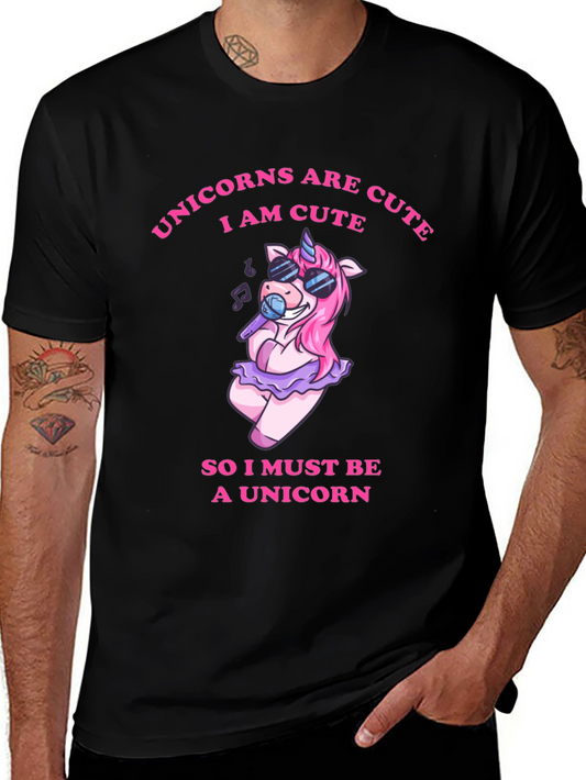 Unicorns Are Cute Graphic T-Shirt