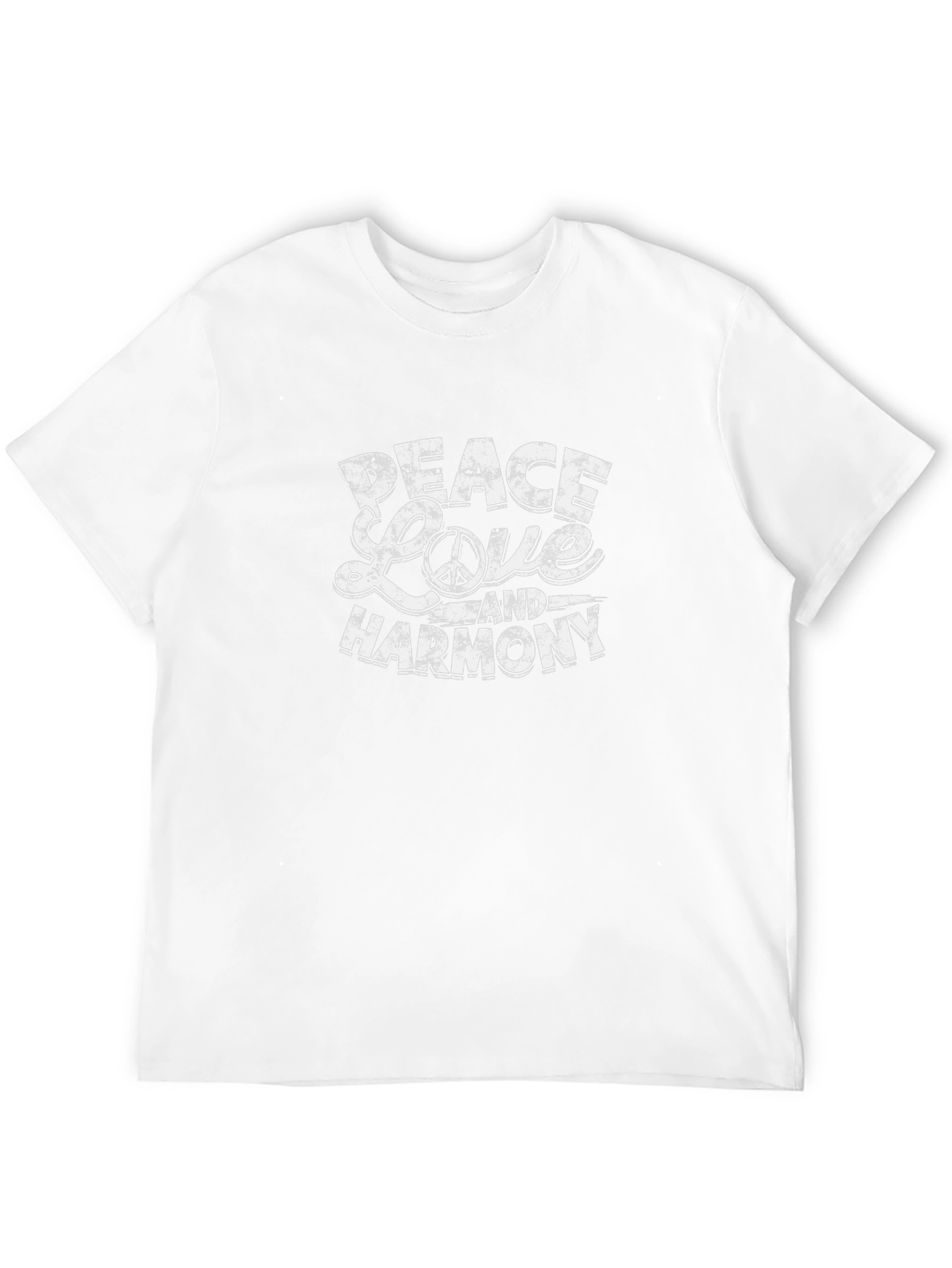 Peace Love Harmony Graphic Tee - Unisex Cotton T-Shirt