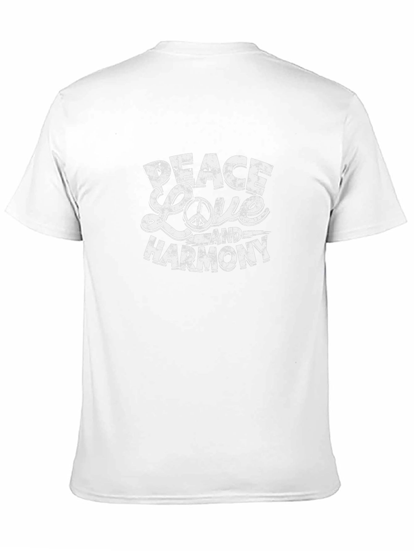 Peace Love Harmony Graphic Tee - Unisex Cotton T-Shirt