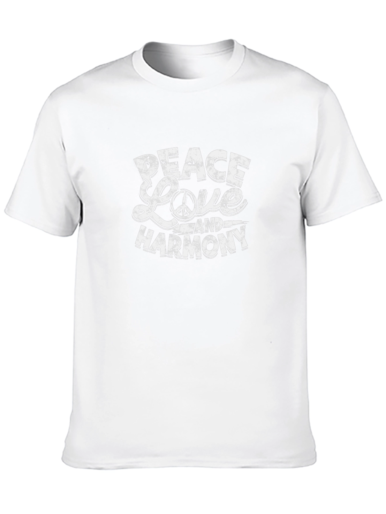 Peace Love Harmony Graphic Tee - Unisex Cotton T-Shirt