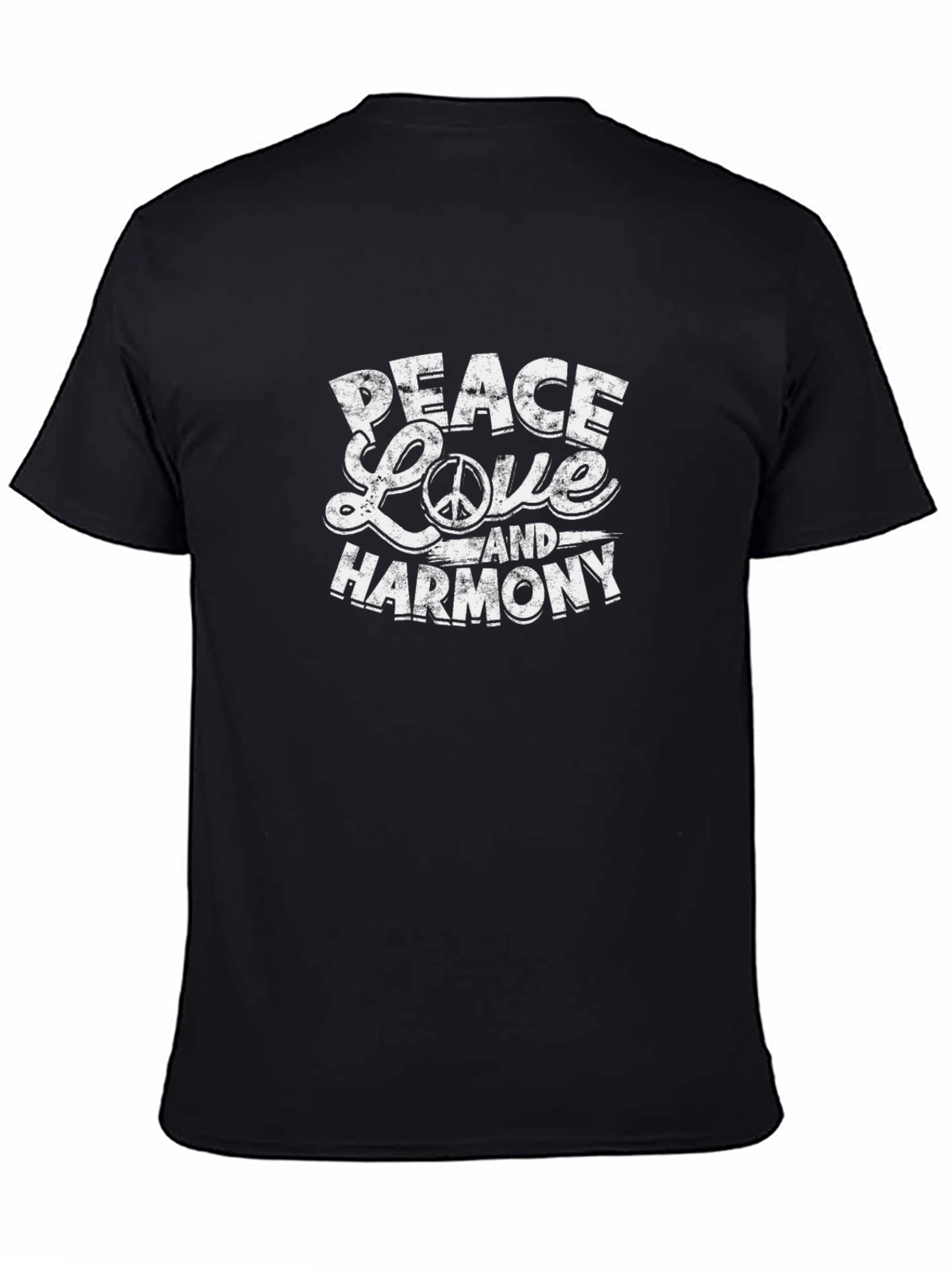 Peace Love Harmony Graphic Tee - Unisex Cotton T-Shirt