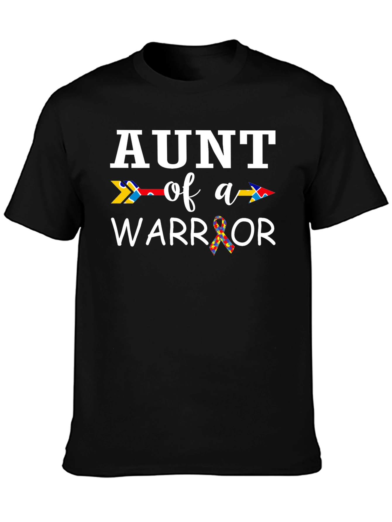 Aunt of a Warrior Autism Awareness T-Shirt
