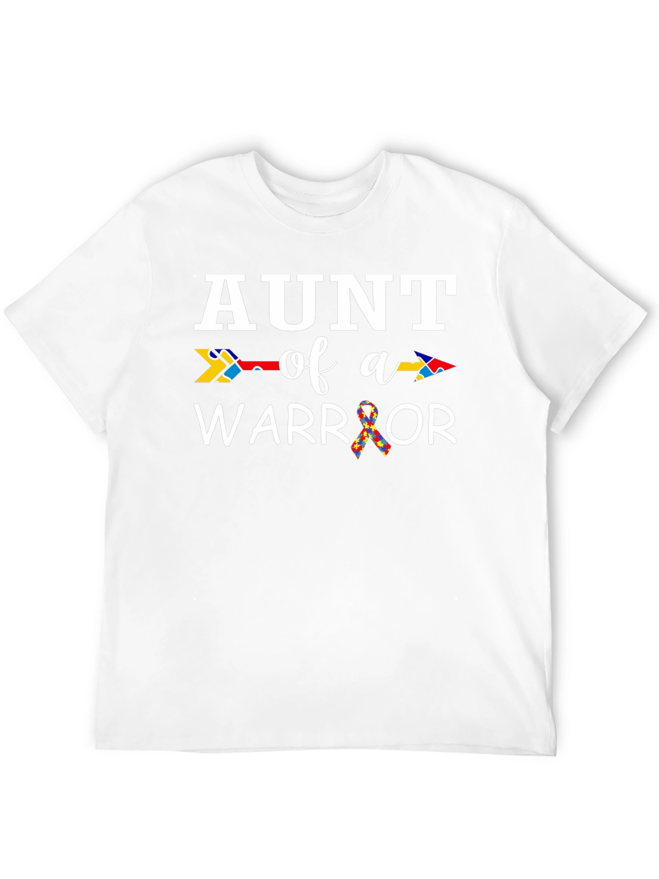 Aunt of a Warrior Autism Awareness T-Shirt