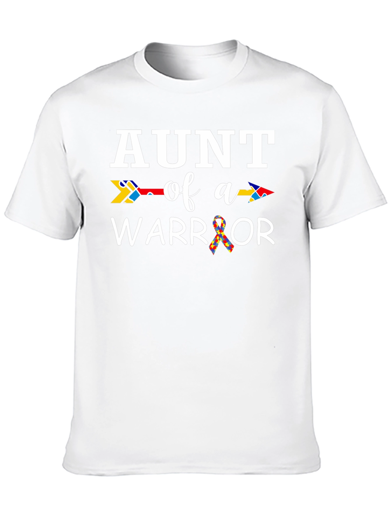 Aunt of a Warrior Autism Awareness T-Shirt