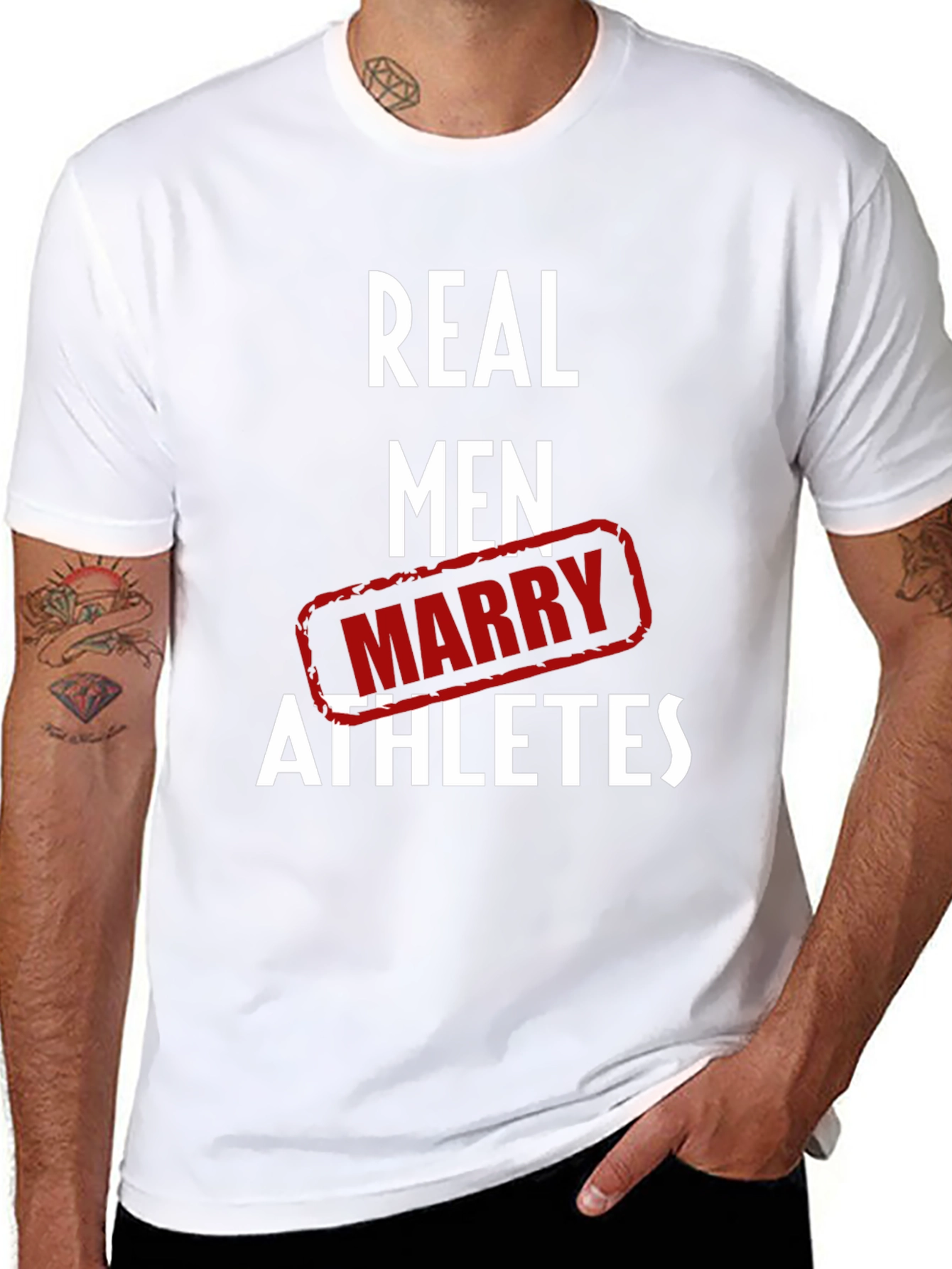Real Men Marry Athletes Graphic T-Shirt