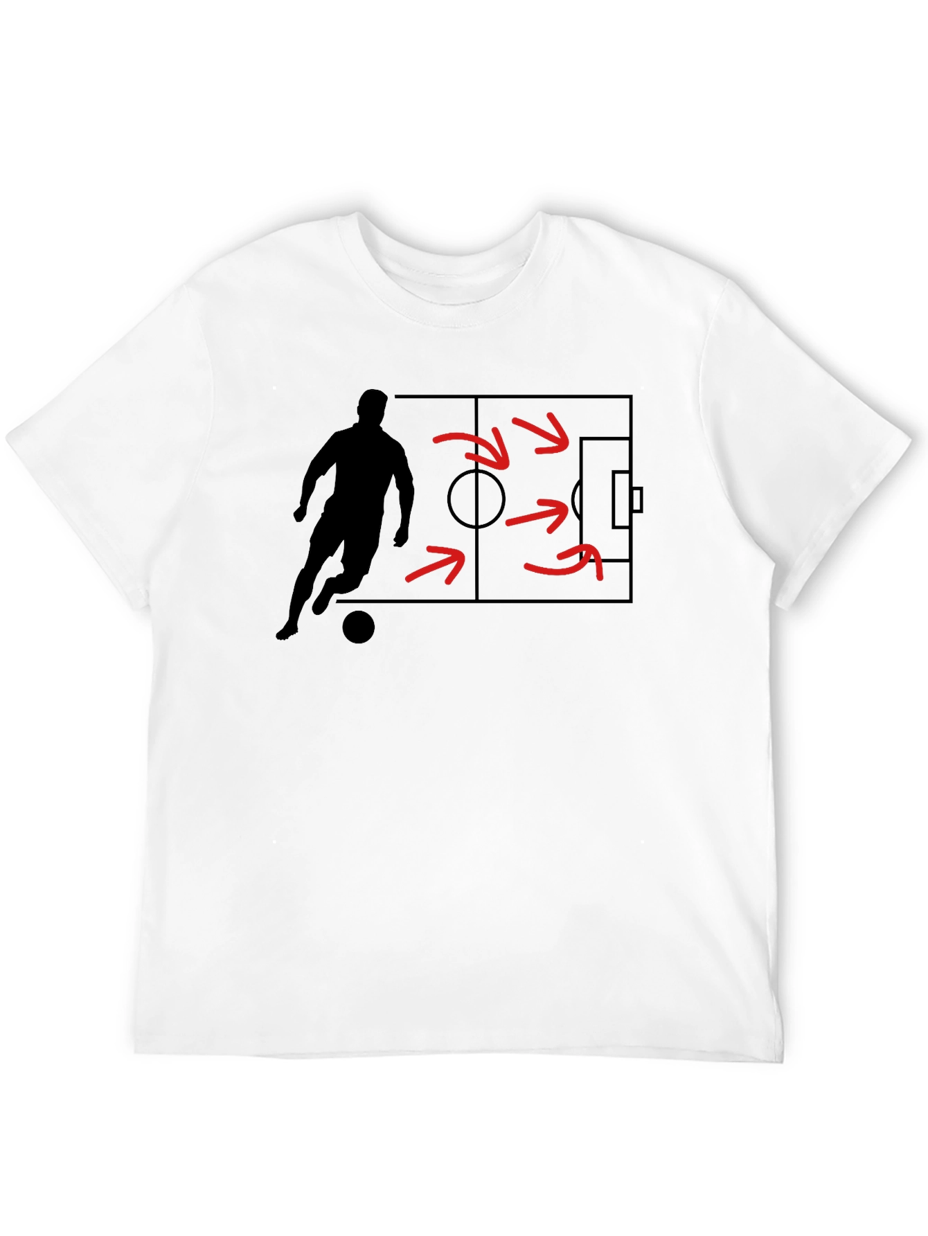 Soccer Strategy Graphic Tee - Black