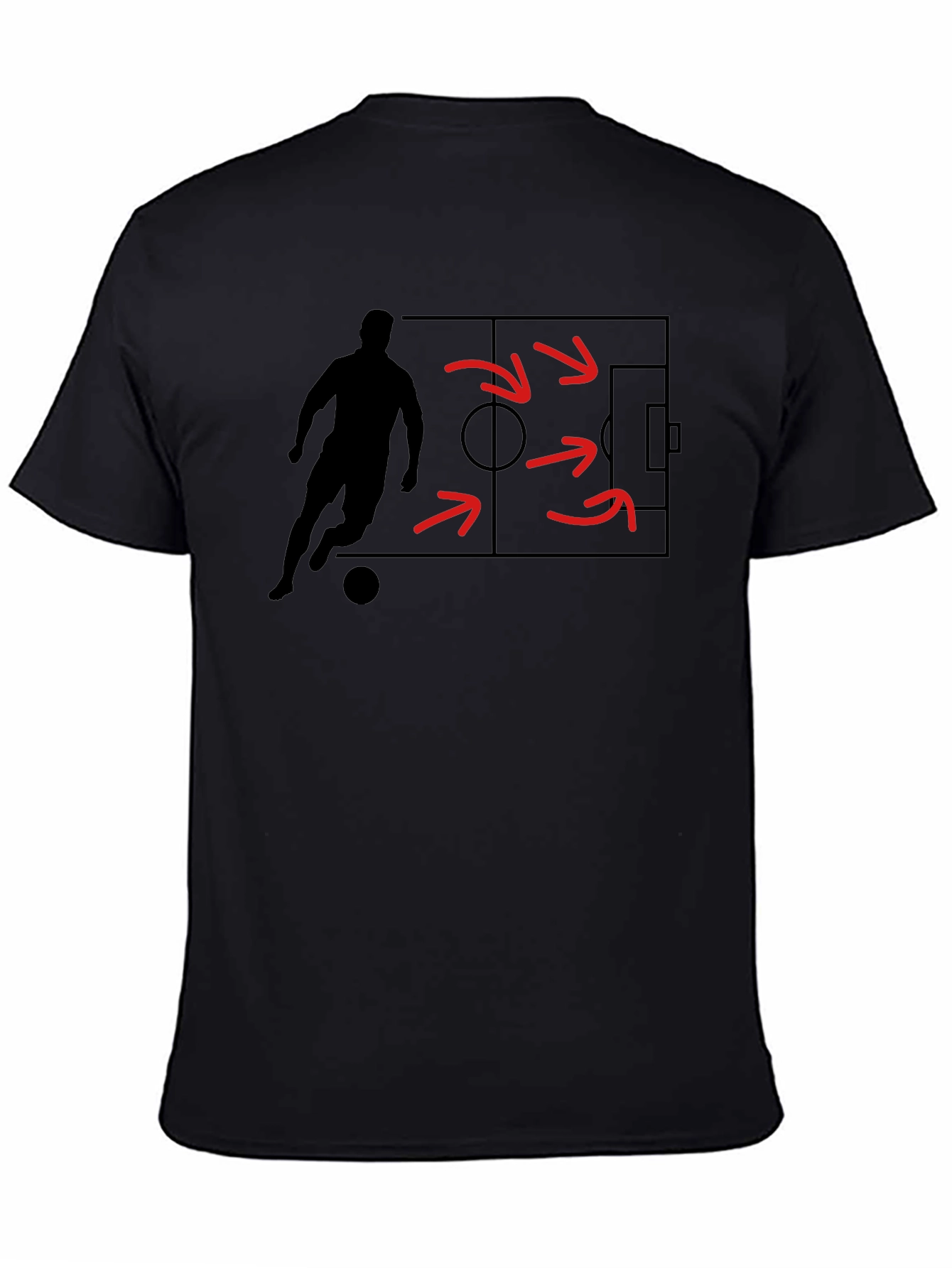 Soccer Strategy Graphic Tee - Black