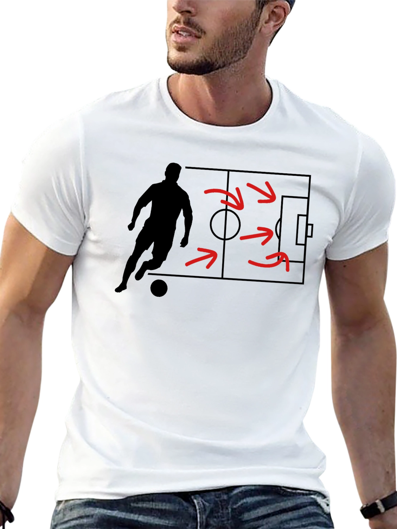 Soccer Strategy Graphic Tee - Black