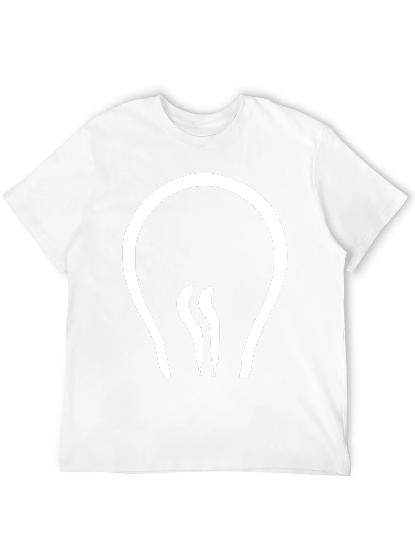 Modern Light Bulb Graphic Tee - Black