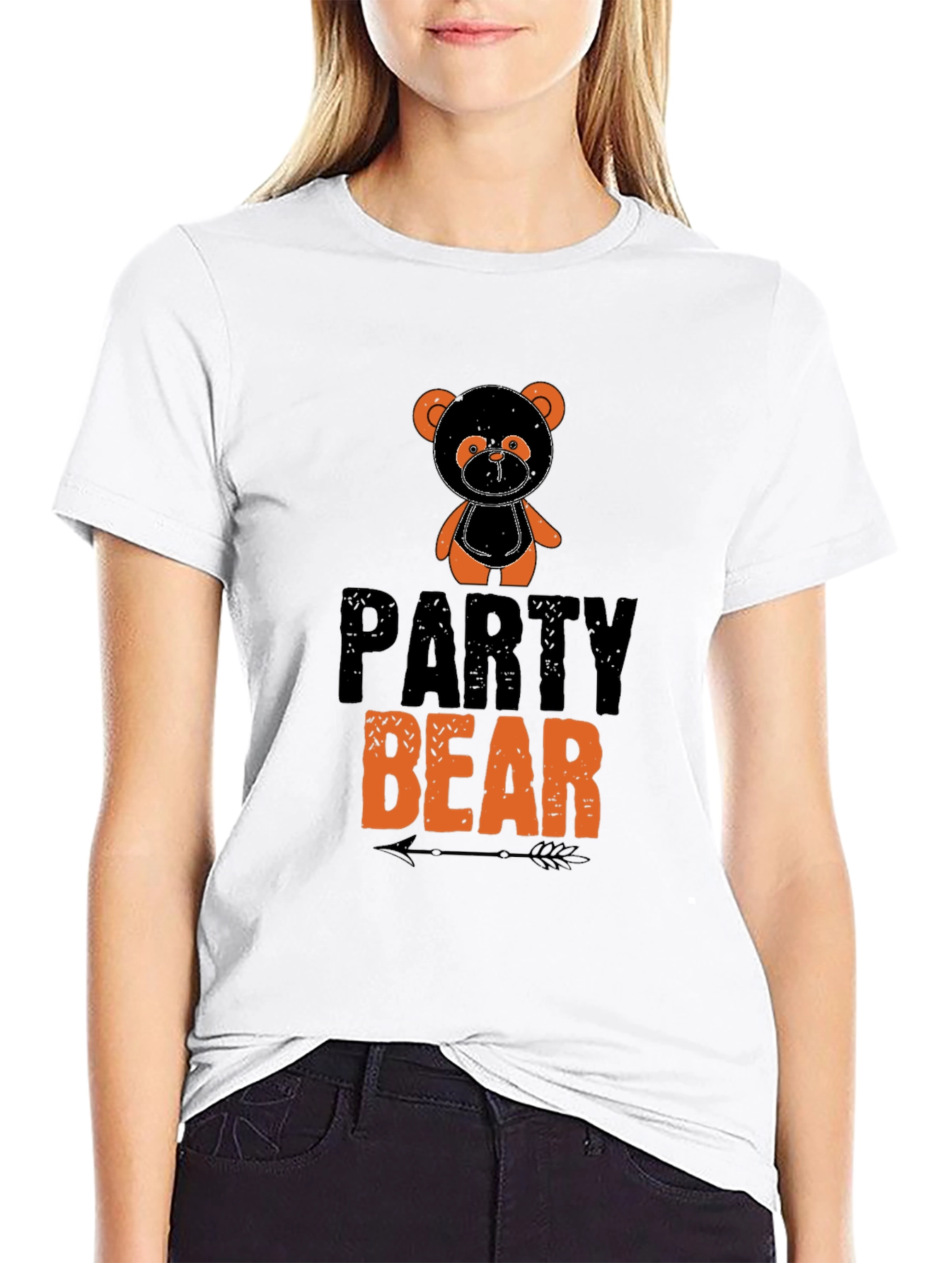 Party Bear Graphic Print T-Shirt