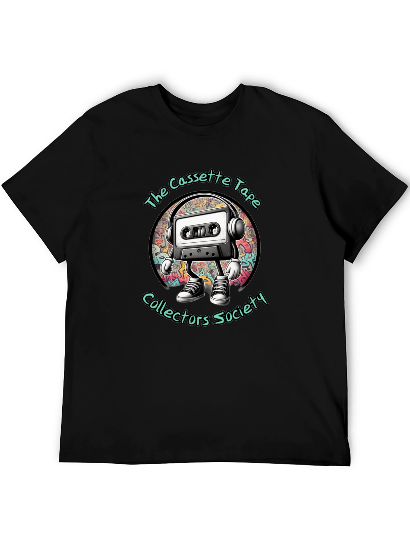 Cassette Tape Collectors Society Black Graphic Tee
