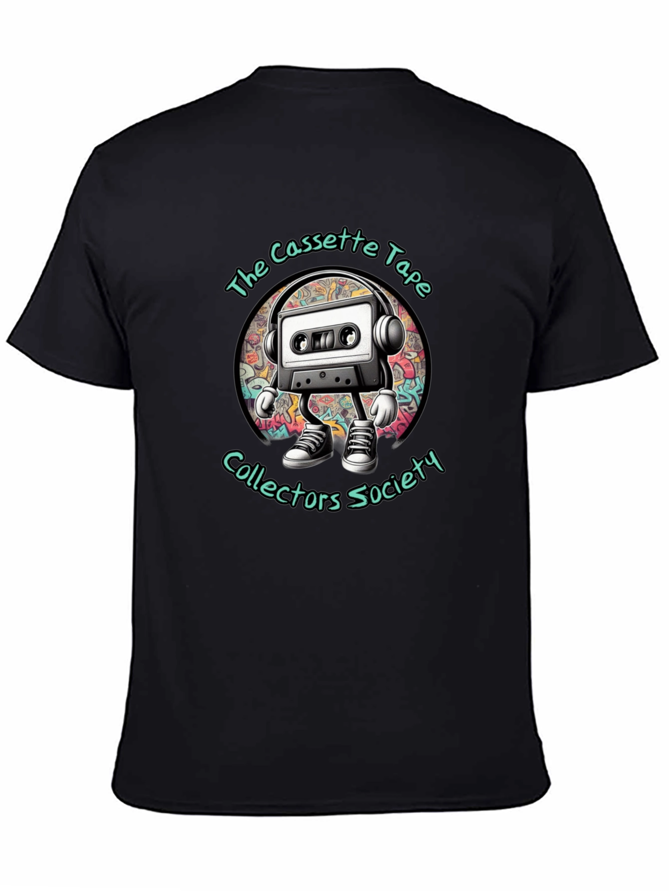 Cassette Tape Collectors Society Black Graphic Tee
