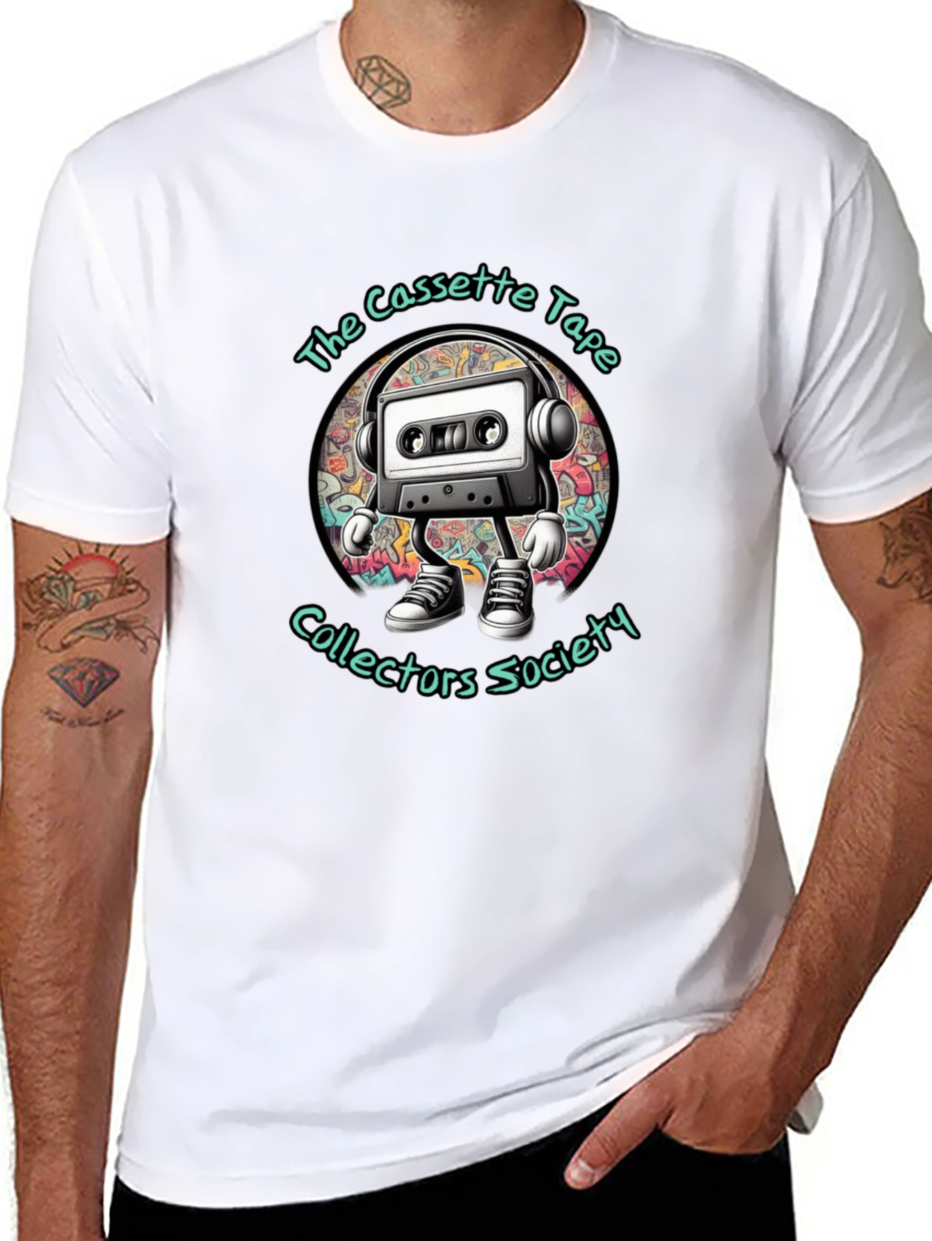 Cassette Tape Collectors Society Black Graphic Tee