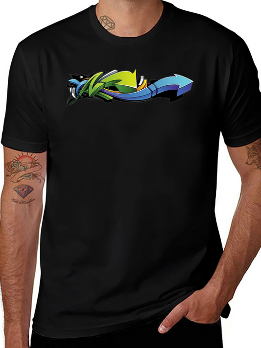 Cool Arrow Graphic Tee - Urban Style Black T-Shirt