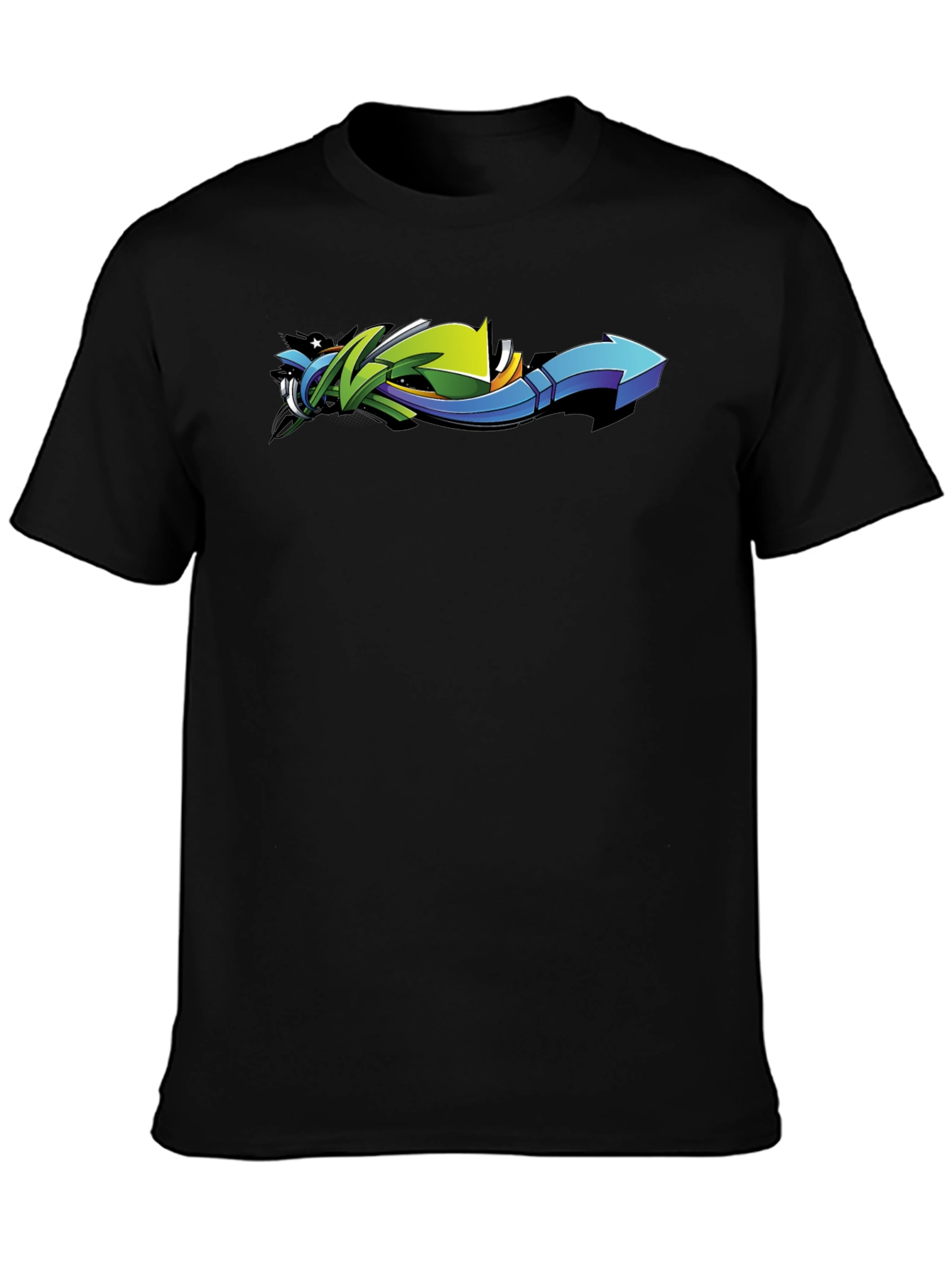 Cool Arrow Graphic Tee - Urban Style Black T-Shirt
