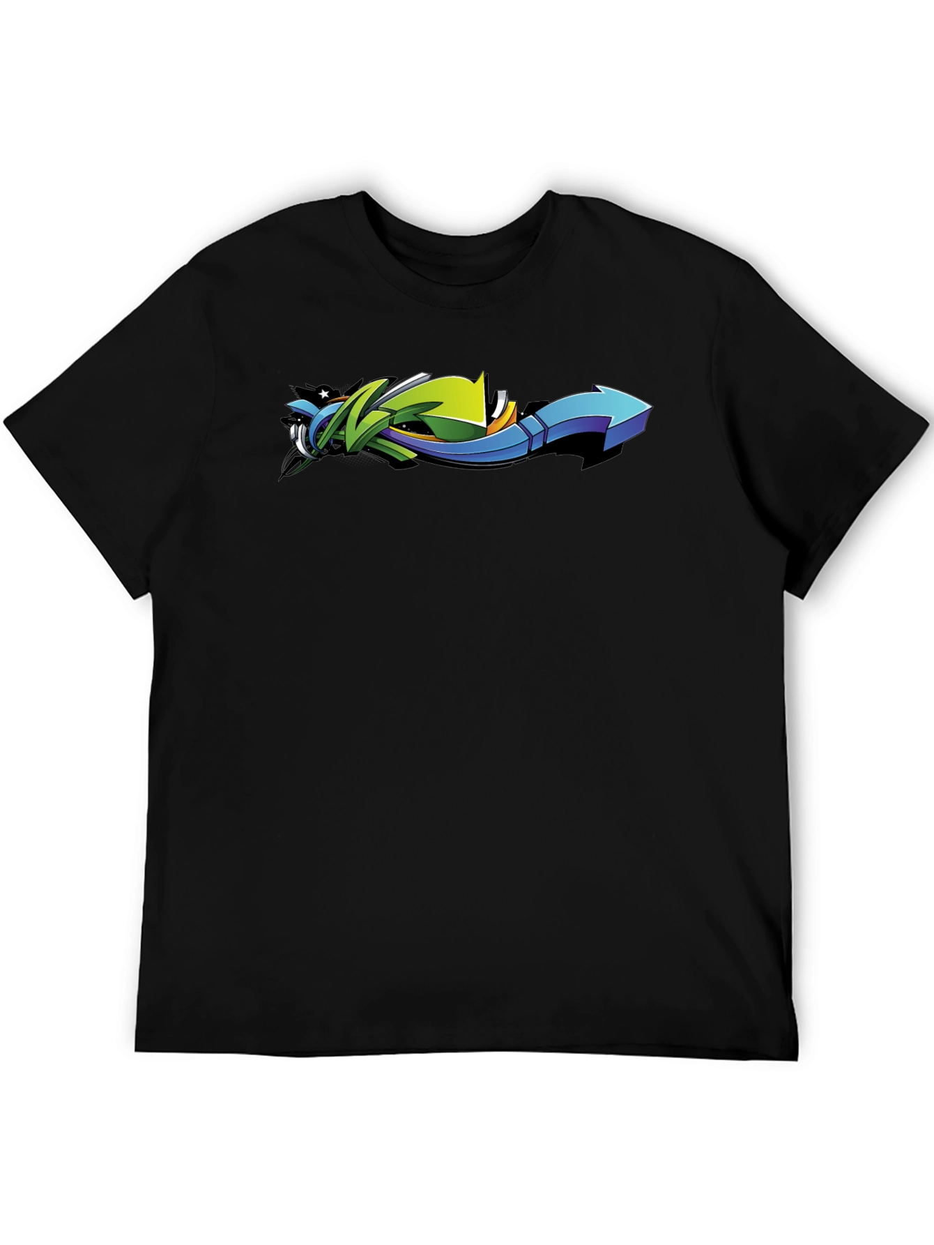 Cool Arrow Graphic Tee - Urban Style Black T-Shirt