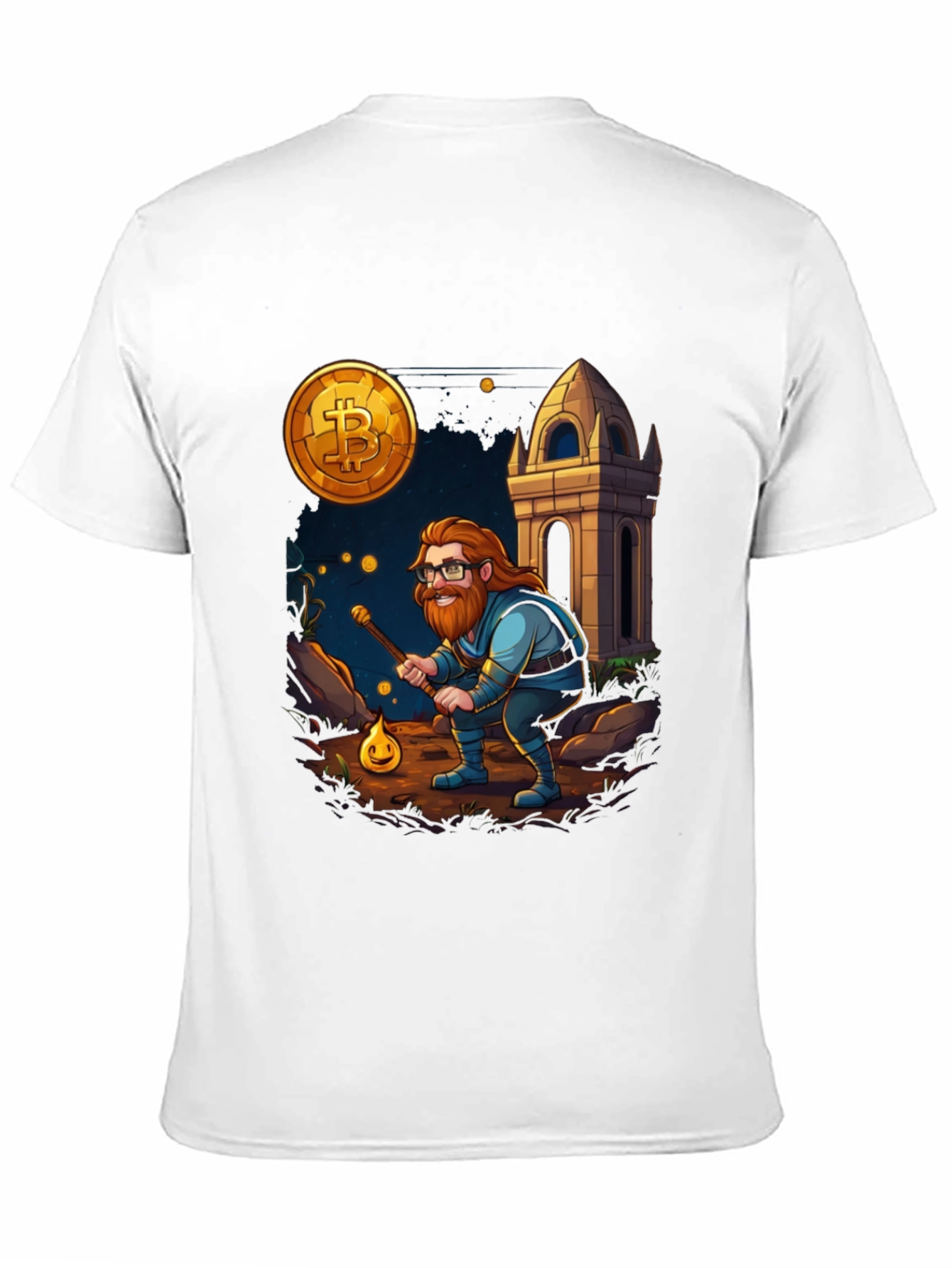 Bitcoin Wizard Black T-Shirt - Crypto Adventure