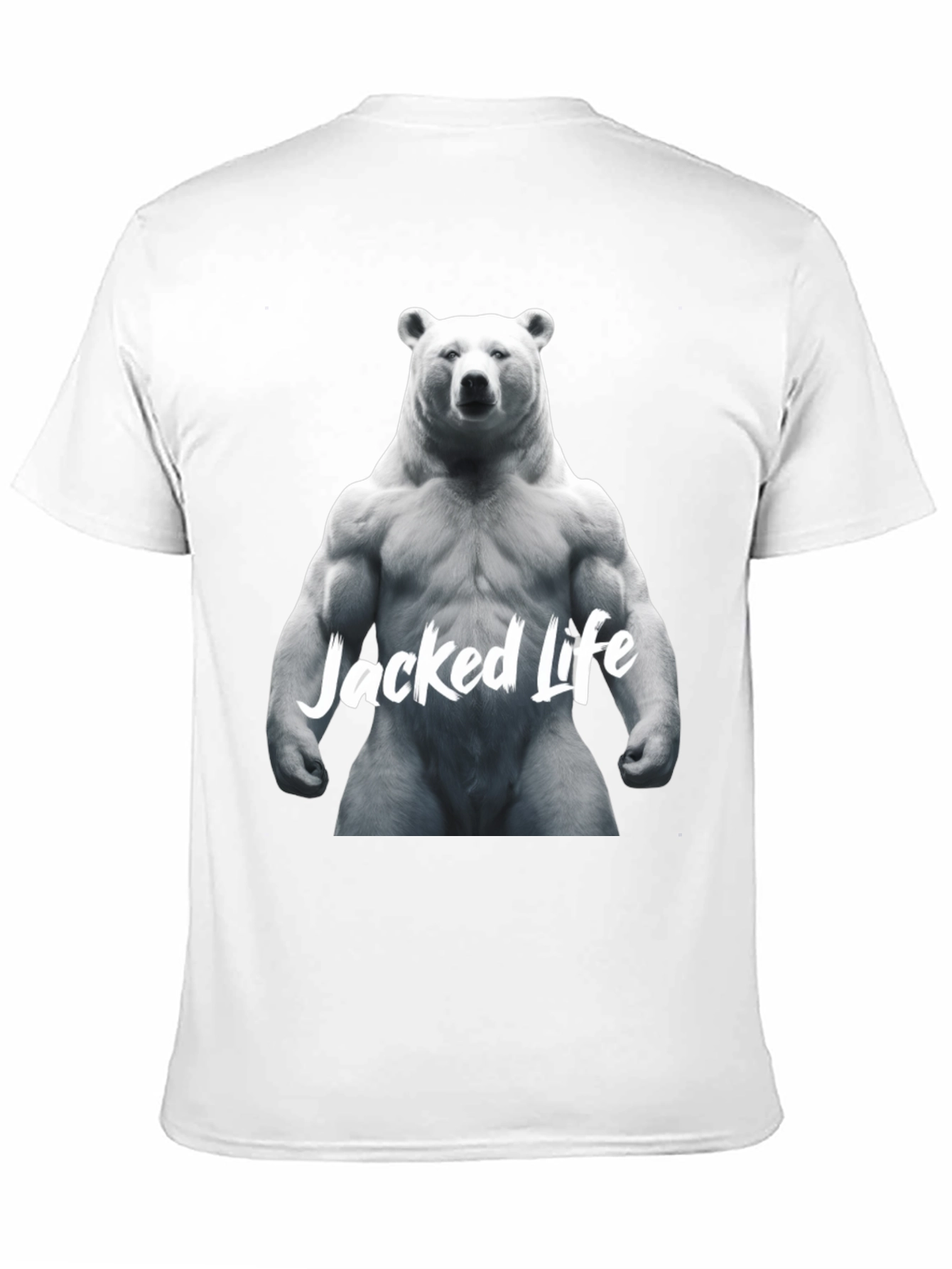 Jacked Life Bear Graphic Tee - Muscle Fit