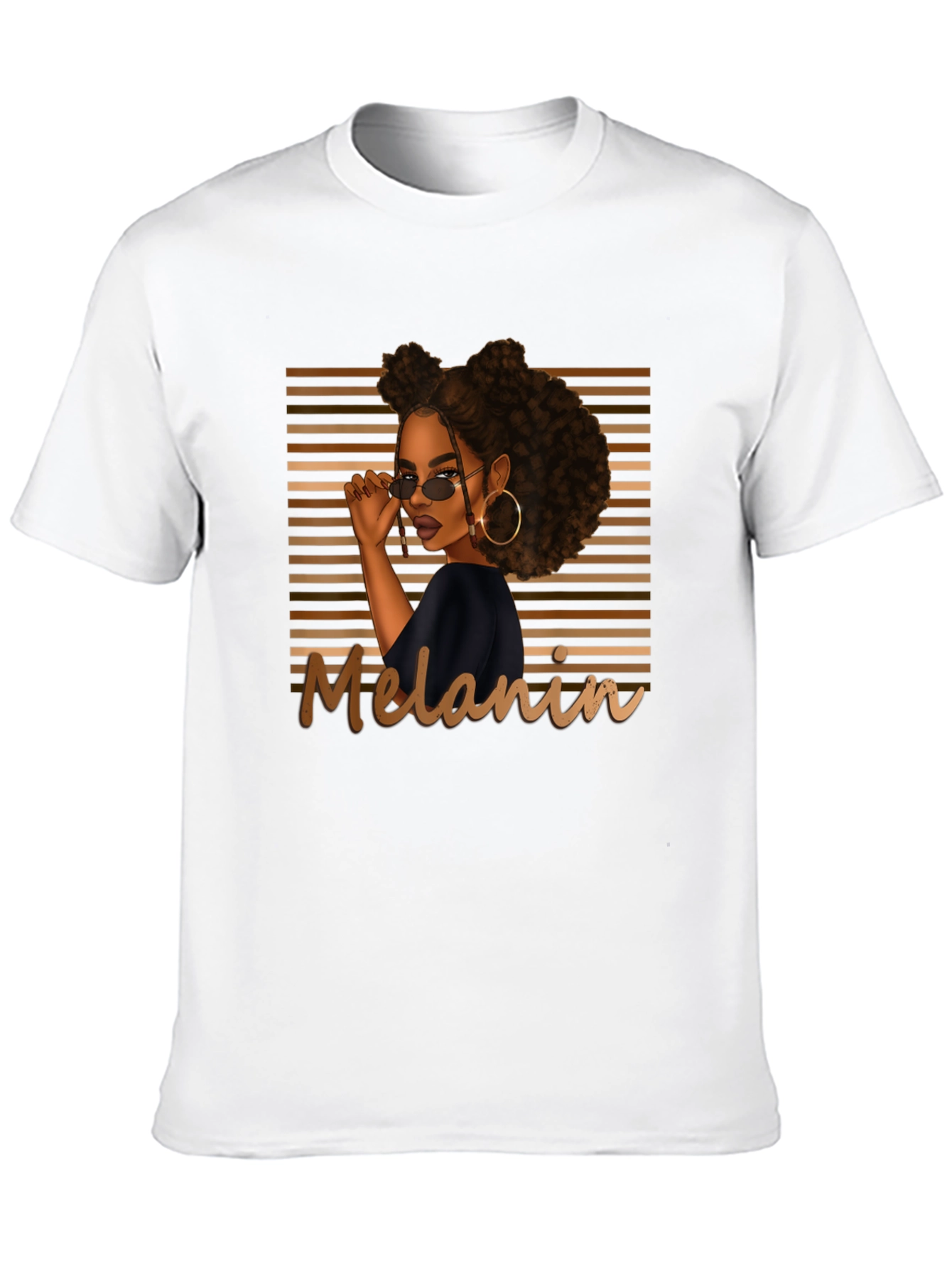 Melanin Magic Graphic Tee - Stylish Black T-Shirt