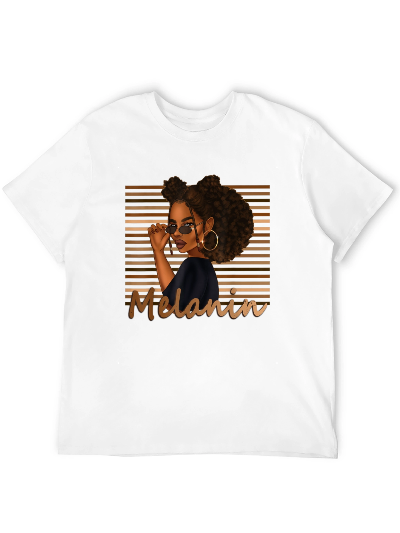 Melanin Magic Graphic Tee - Stylish Black T-Shirt