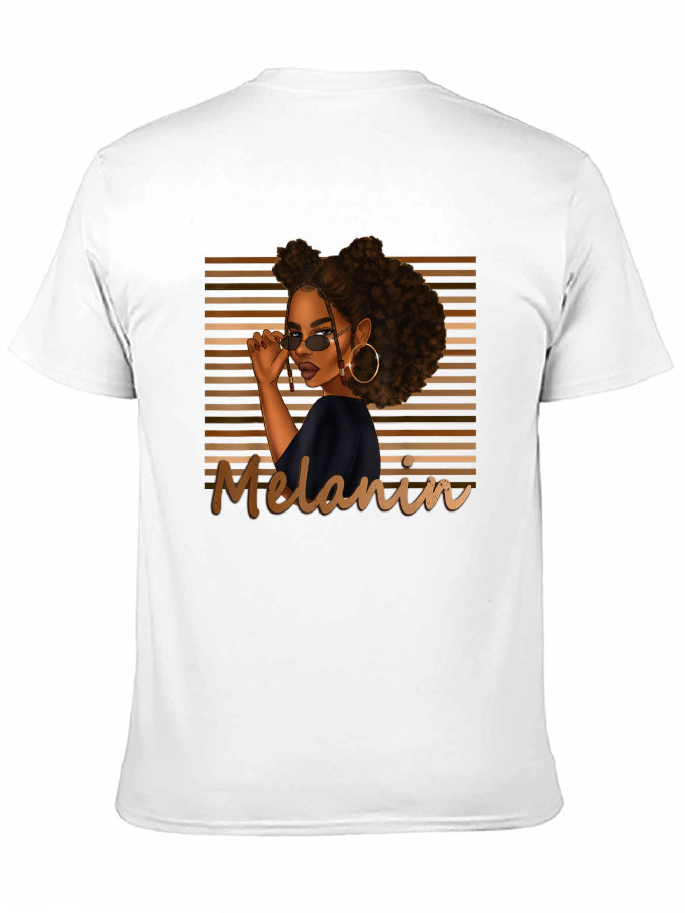 Melanin Magic Graphic Tee - Stylish Black T-Shirt