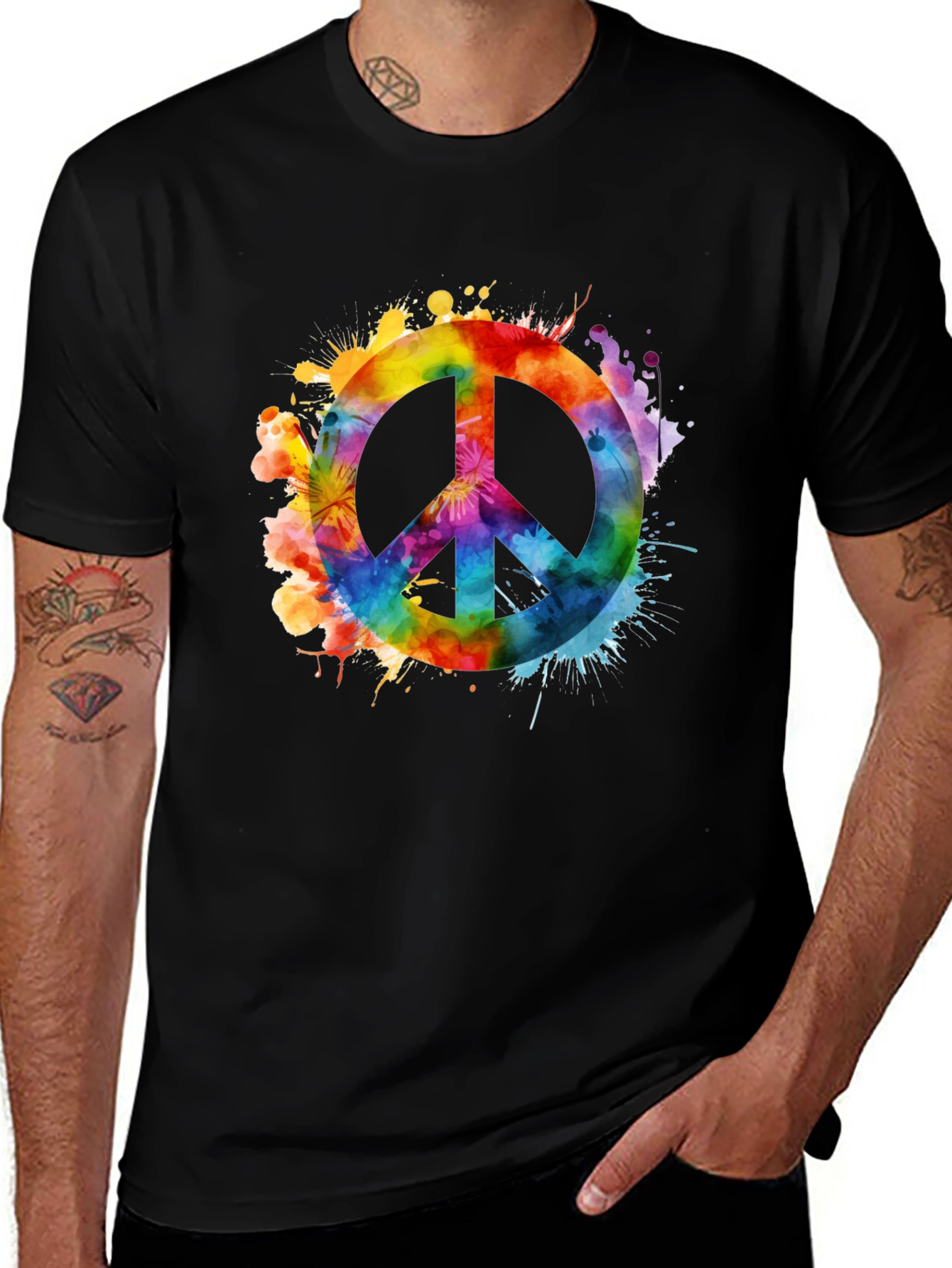 Rainbow Peace Sign T-Shirt