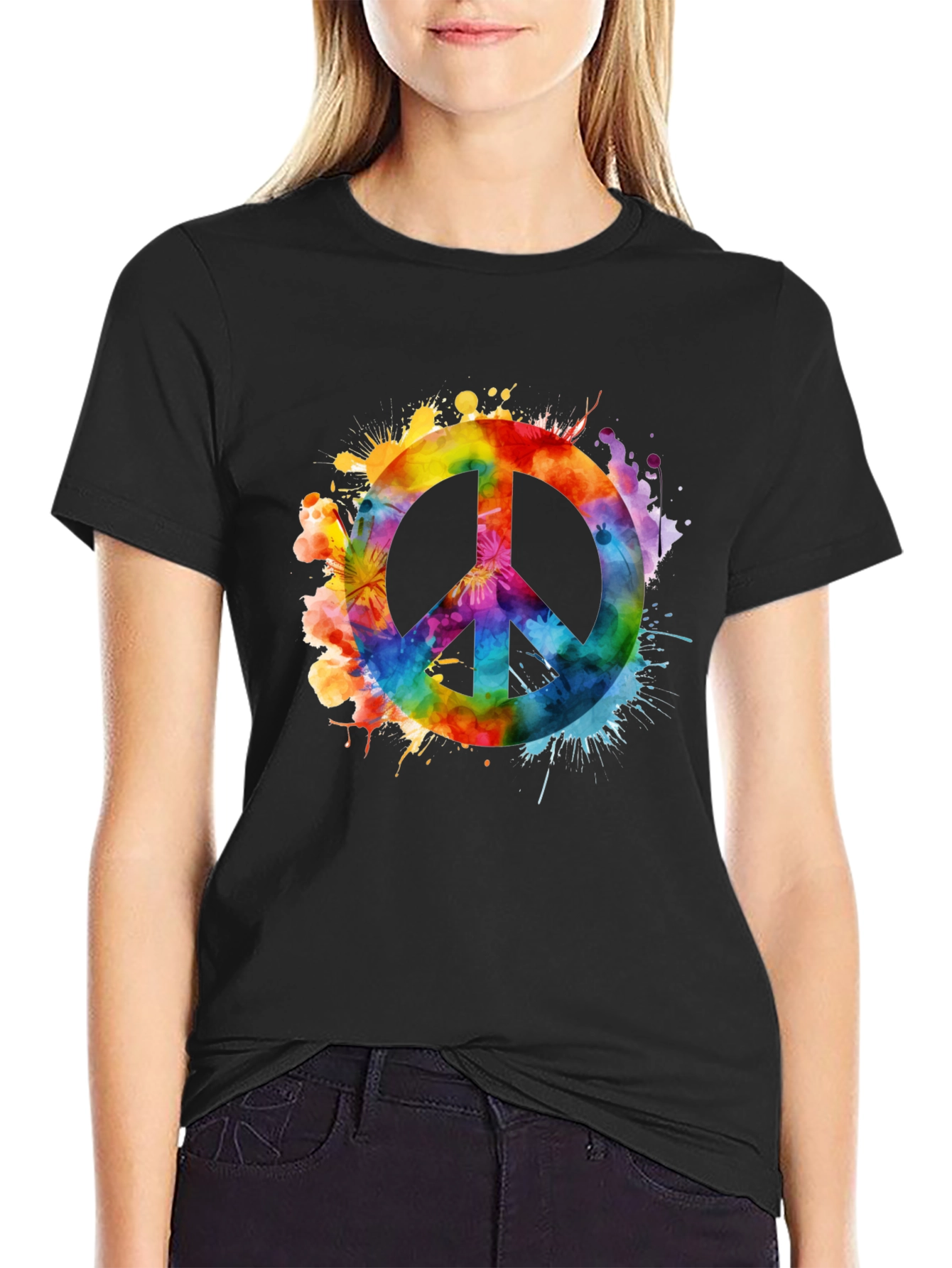 Rainbow Peace Sign T-Shirt