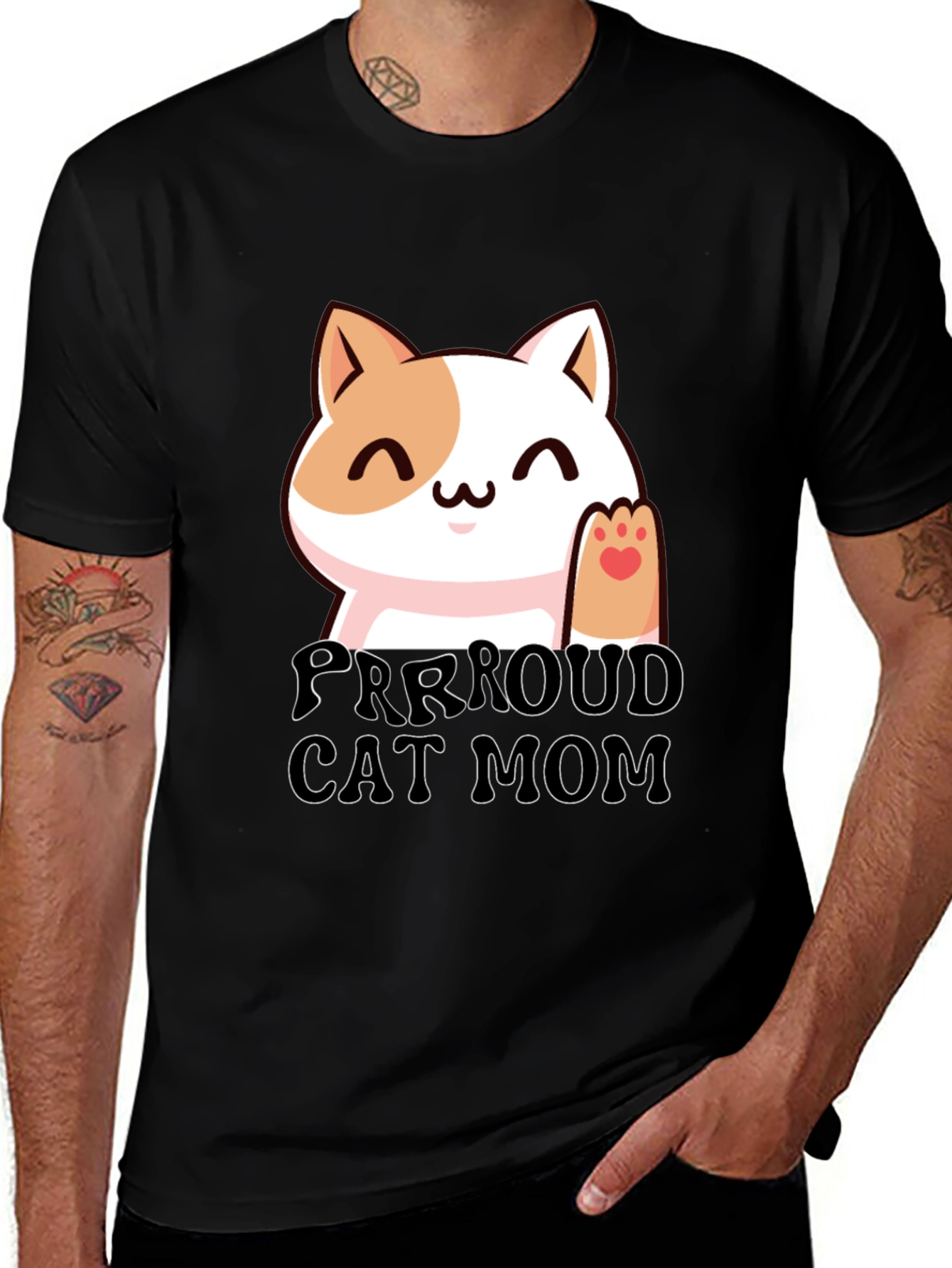 Purrroud Cat Mom T-Shirt - Cute Kitten Tee