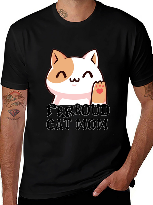Purrroud Cat Mom T-Shirt - Cute Kitten Tee