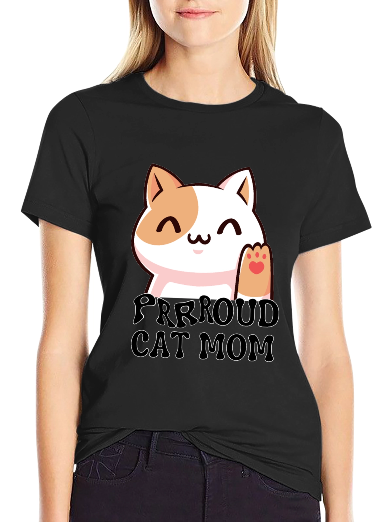 Purrroud Cat Mom T-Shirt - Cute Kitten Tee