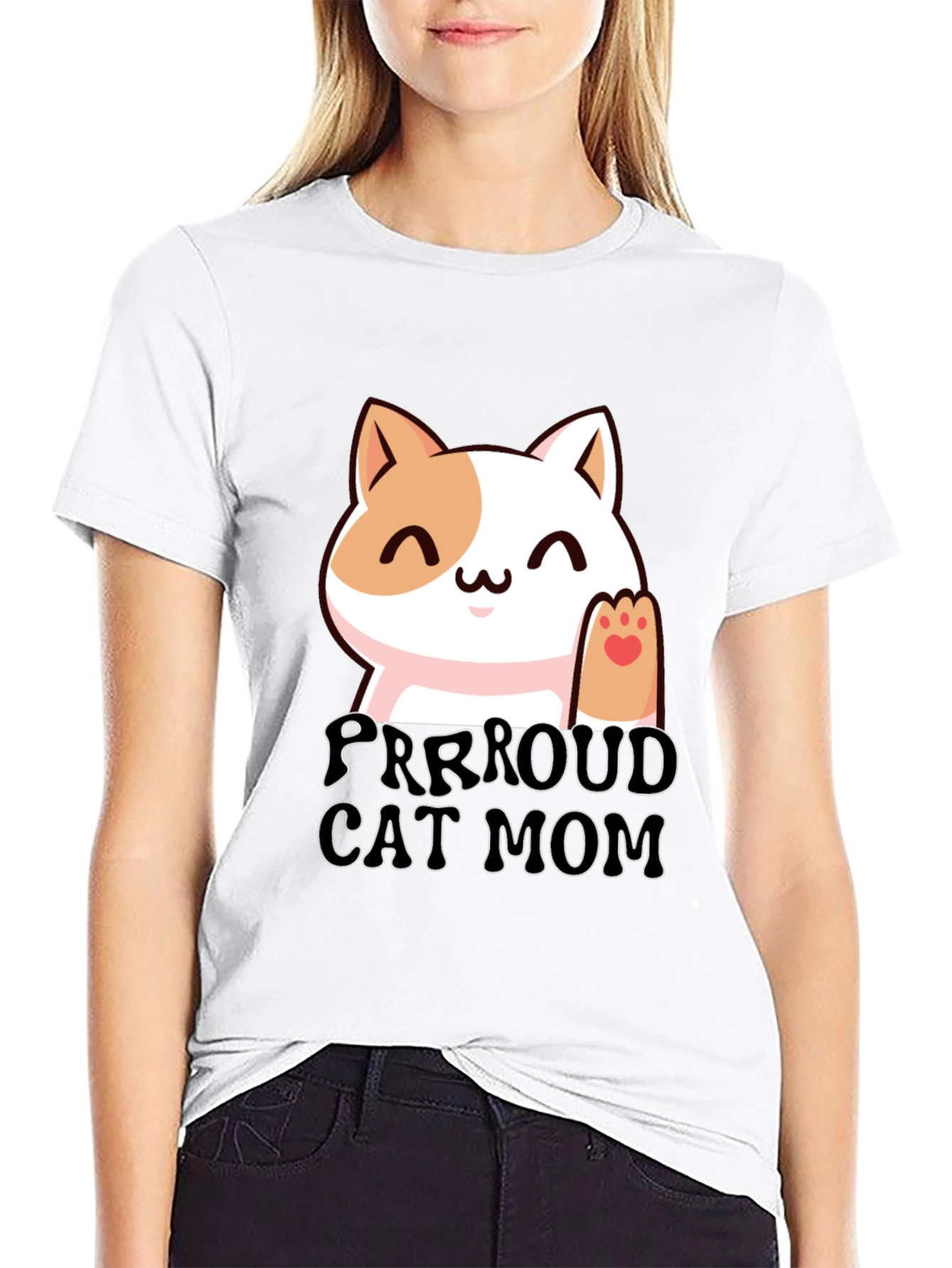 Purrroud Cat Mom T-Shirt - Cute Kitten Tee