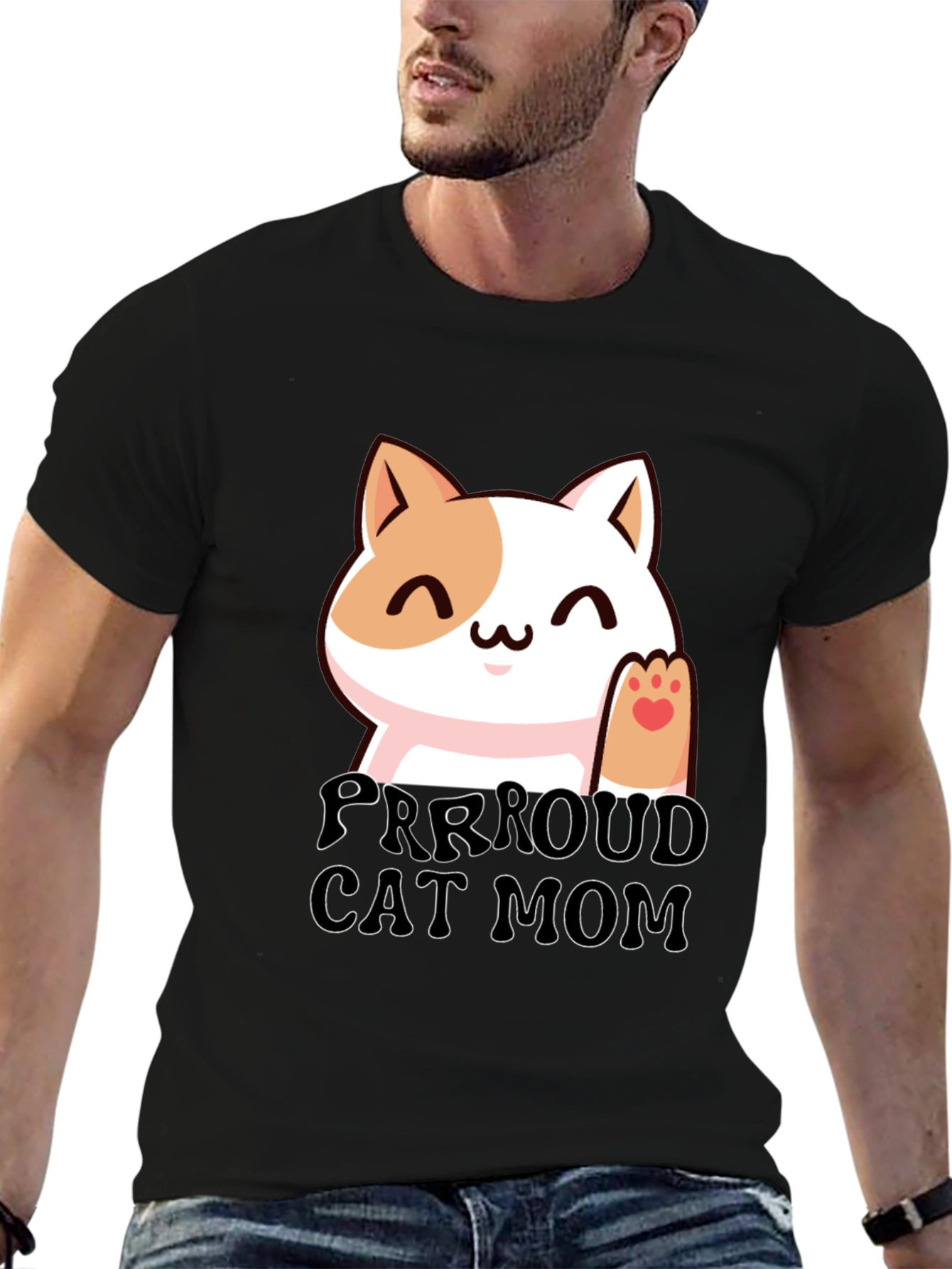 Purrroud Cat Mom T-Shirt - Cute Kitten Tee