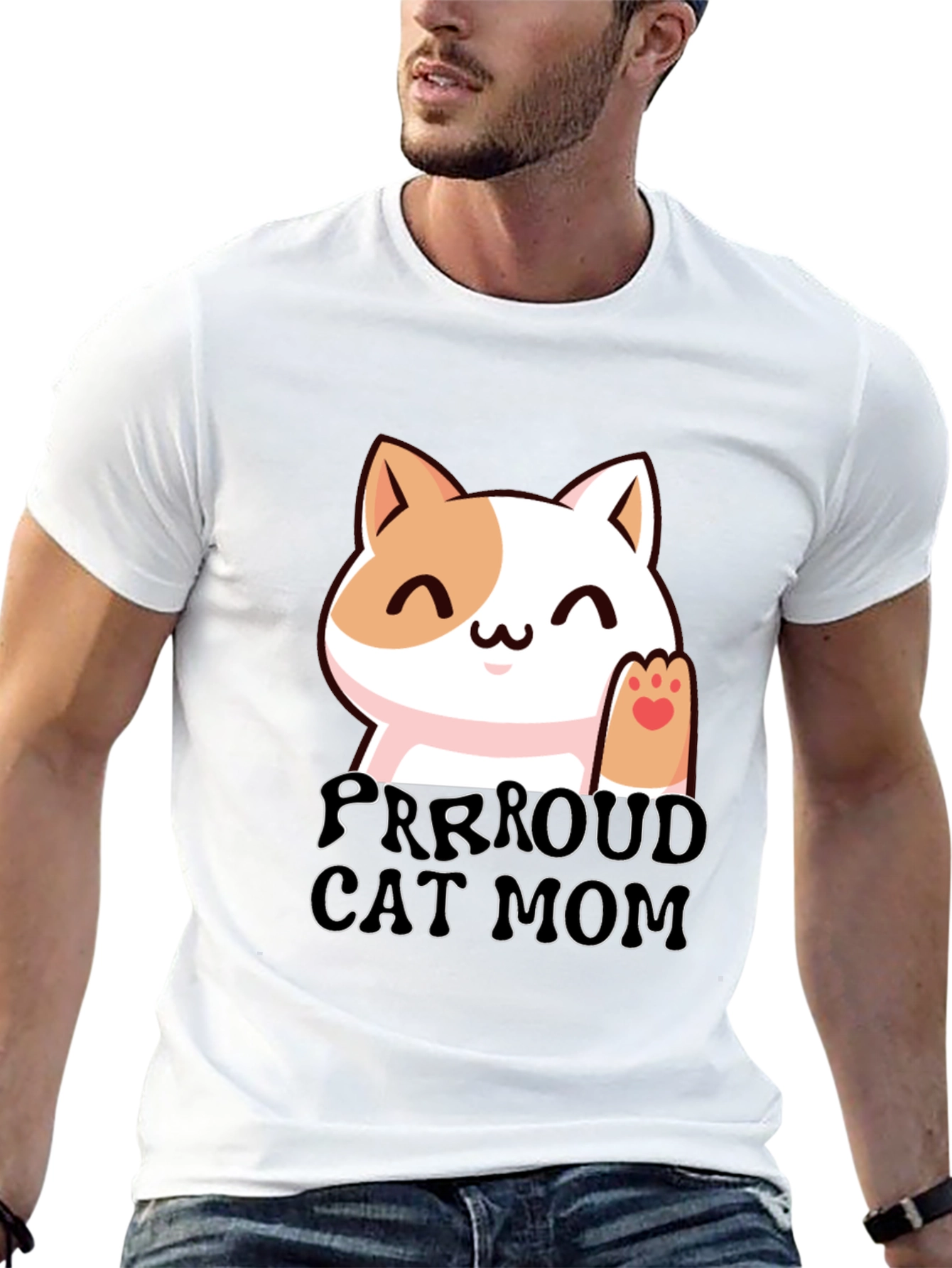 Purrroud Cat Mom T-Shirt - Cute Kitten Tee