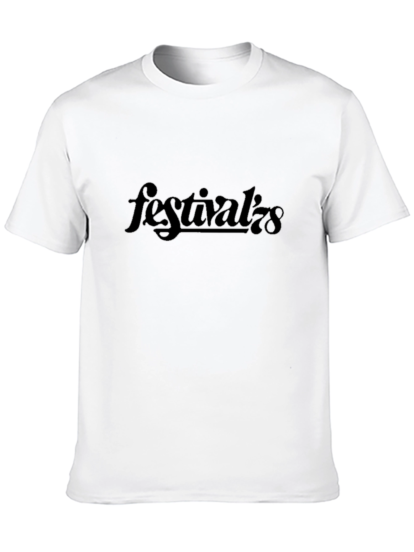 Festival 78 Black Graphic Tee - Retro Style