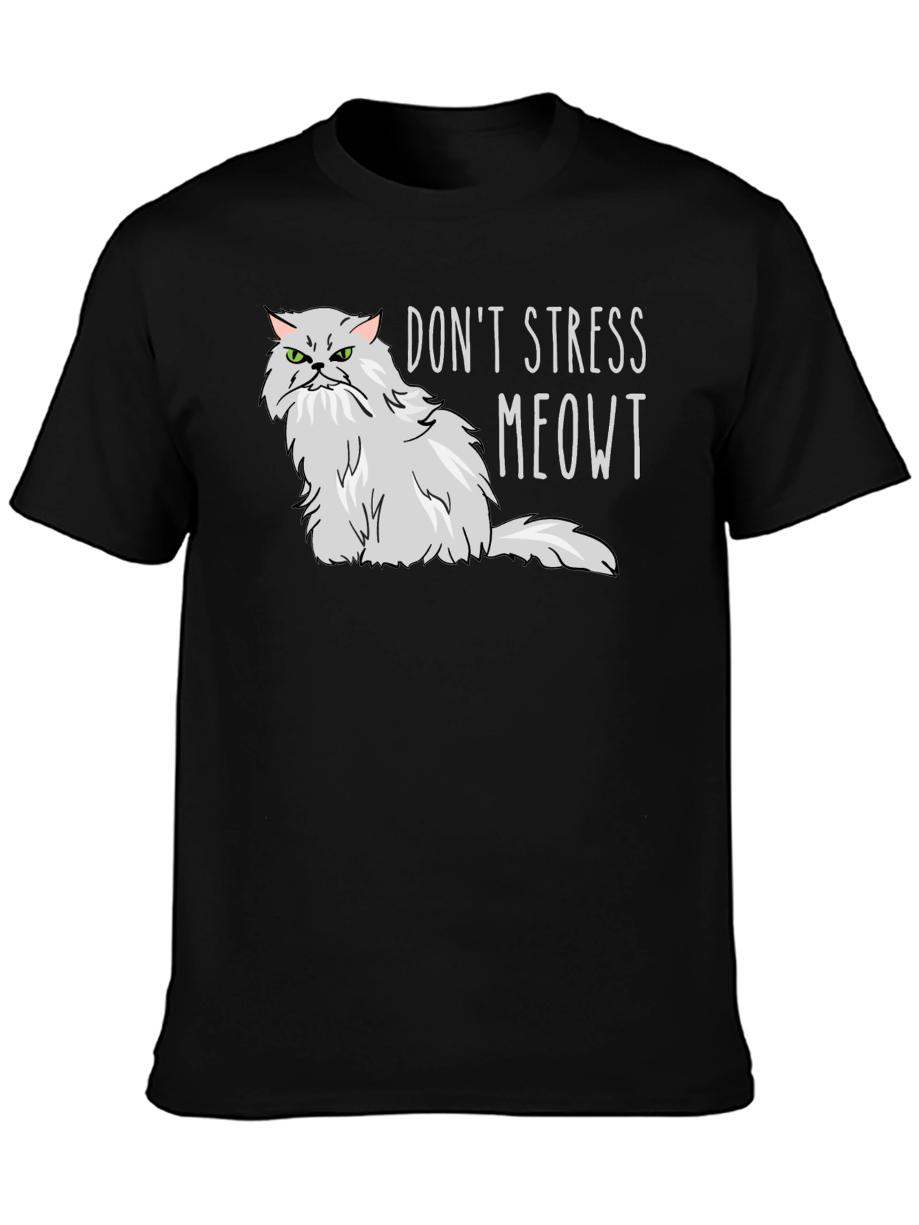 Dont Stress Meowt T-Shirt - Grumpy Cat Tee