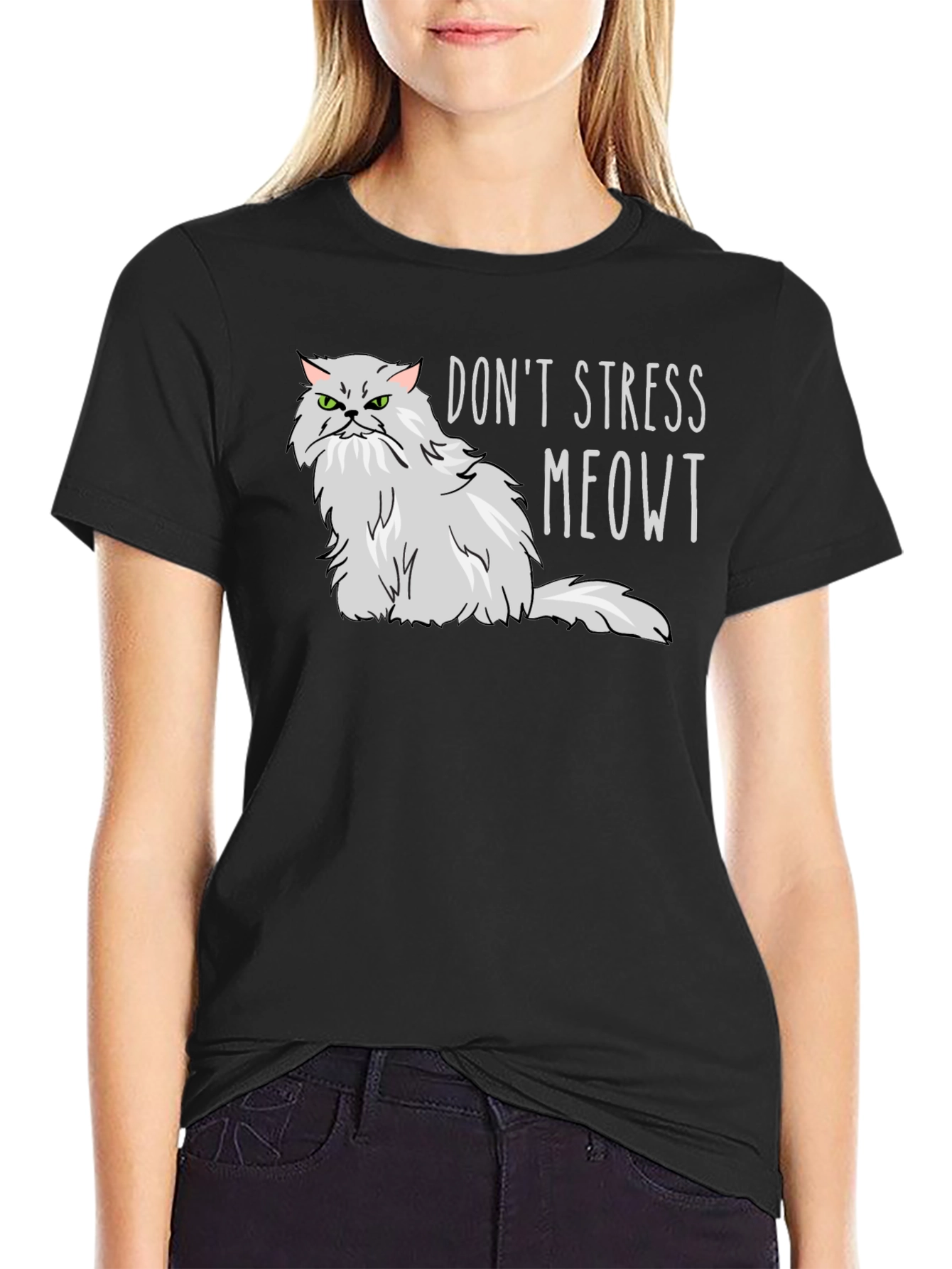Dont Stress Meowt T-Shirt - Grumpy Cat Tee