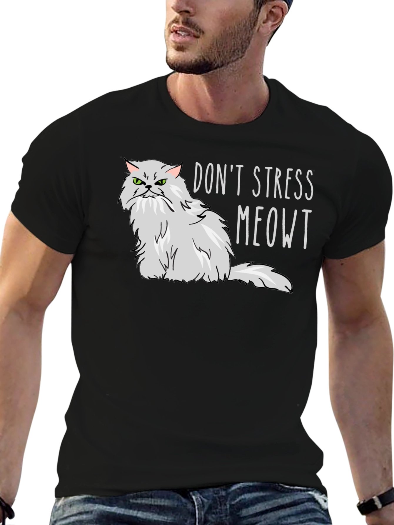 Dont Stress Meowt T-Shirt - Grumpy Cat Tee