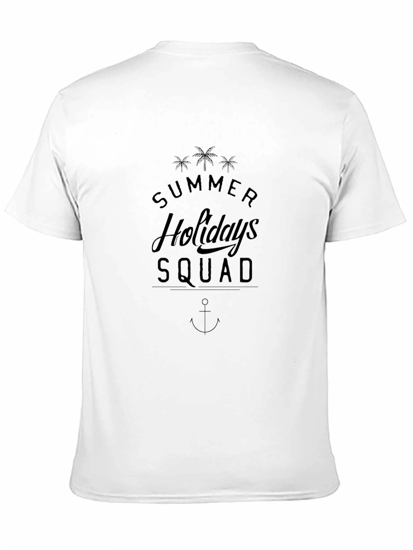 Summer Holidays Squad Black T-Shirt